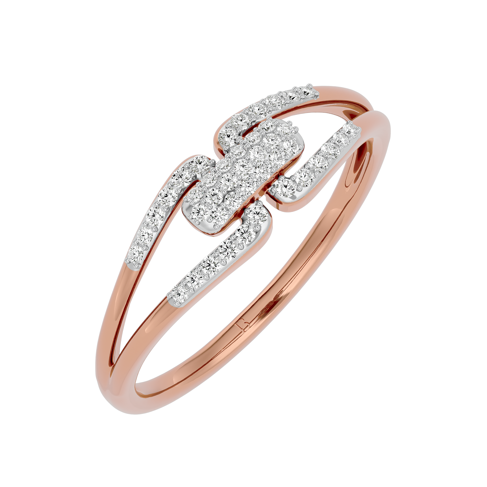 Rose Gold 0.12Ct Solitaire Promise Diamond Ring - Blu Diamonds