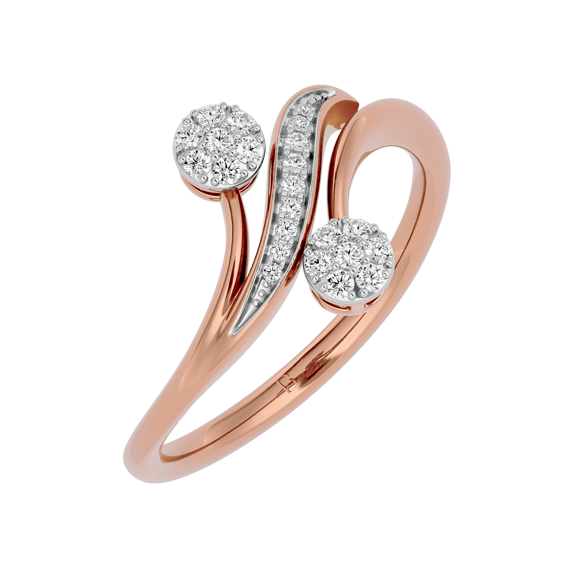 0.14Ct Eternity Diamond Rose Gold Ring - Blu Diamonds