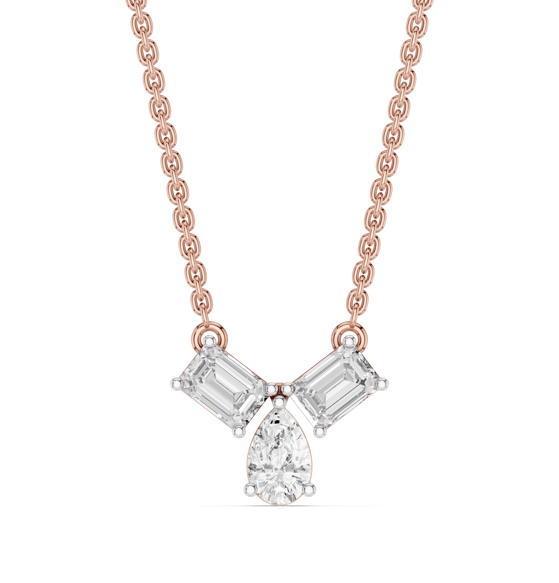 The Elarique Duo Diamond Pendant