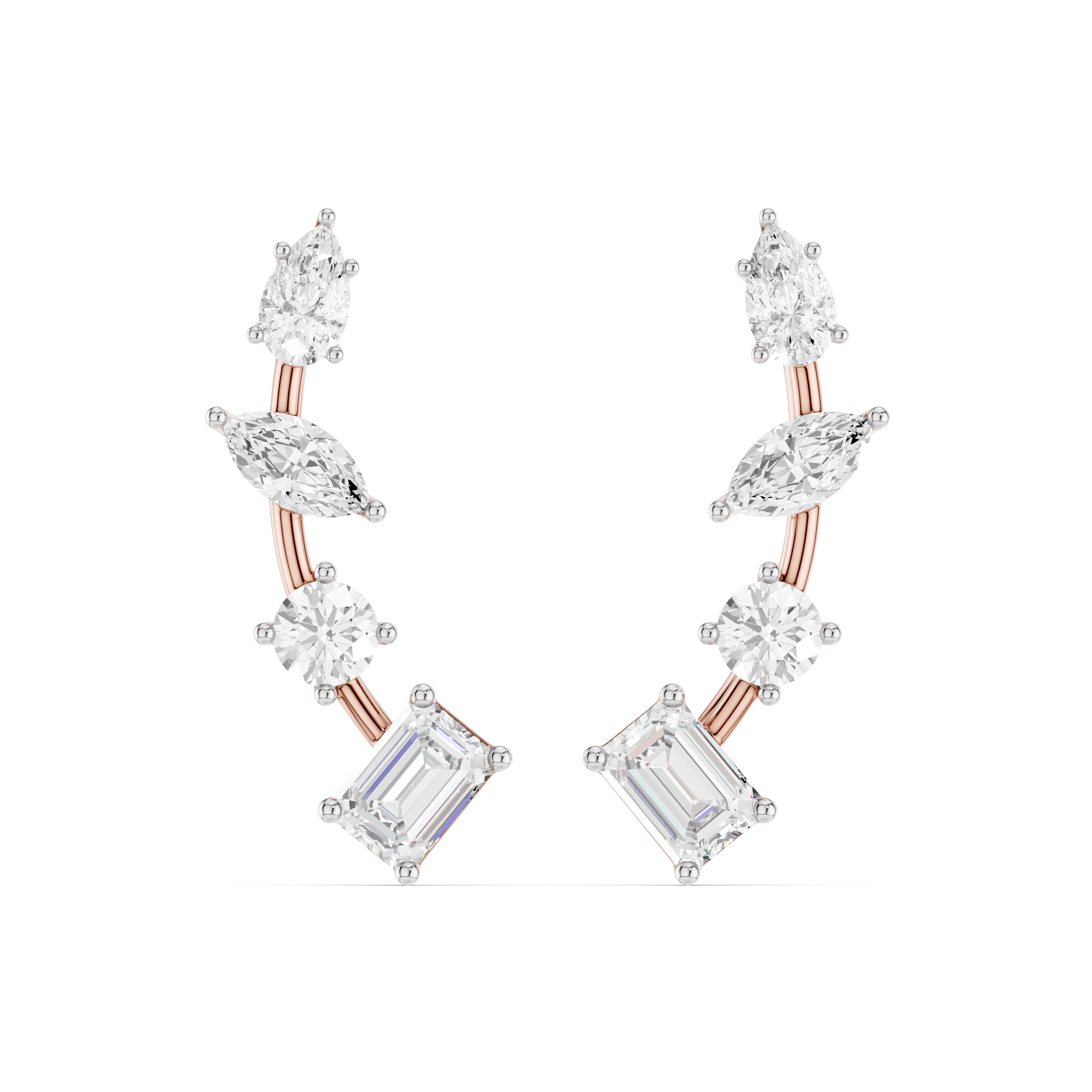 The Auralith Mosaic Diamond Earrings