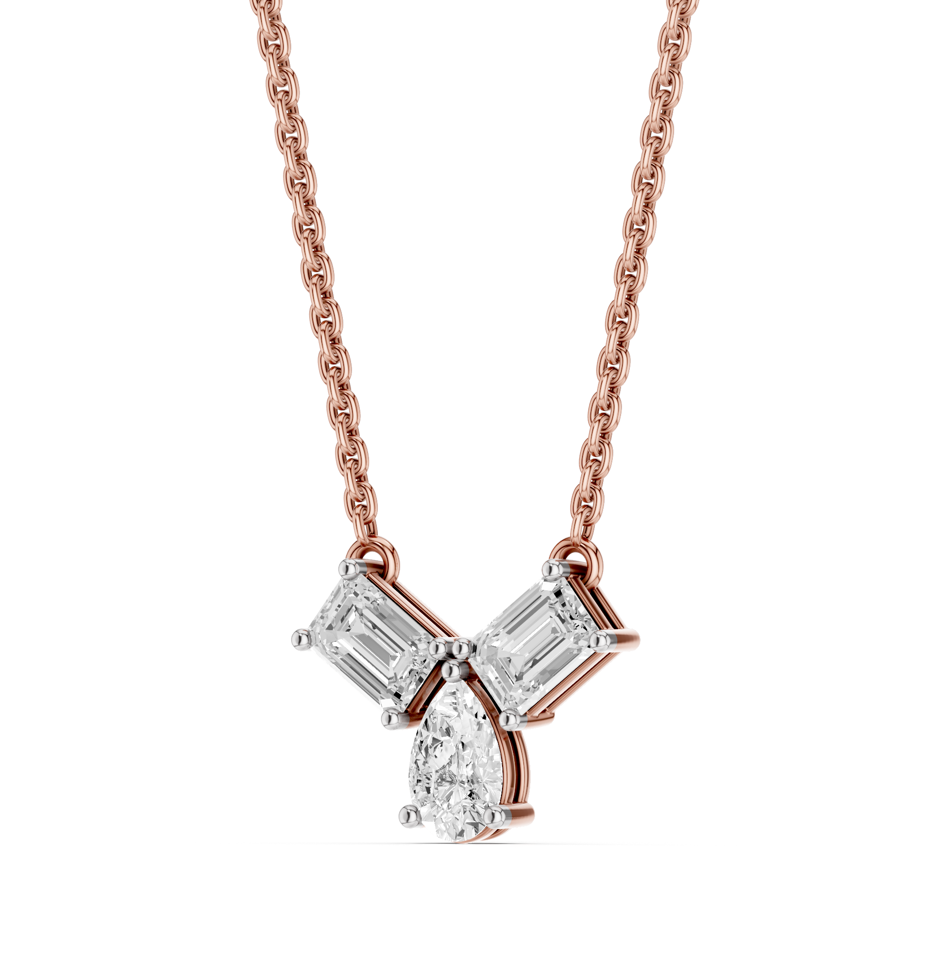 The Elarique Duo Diamond Pendant