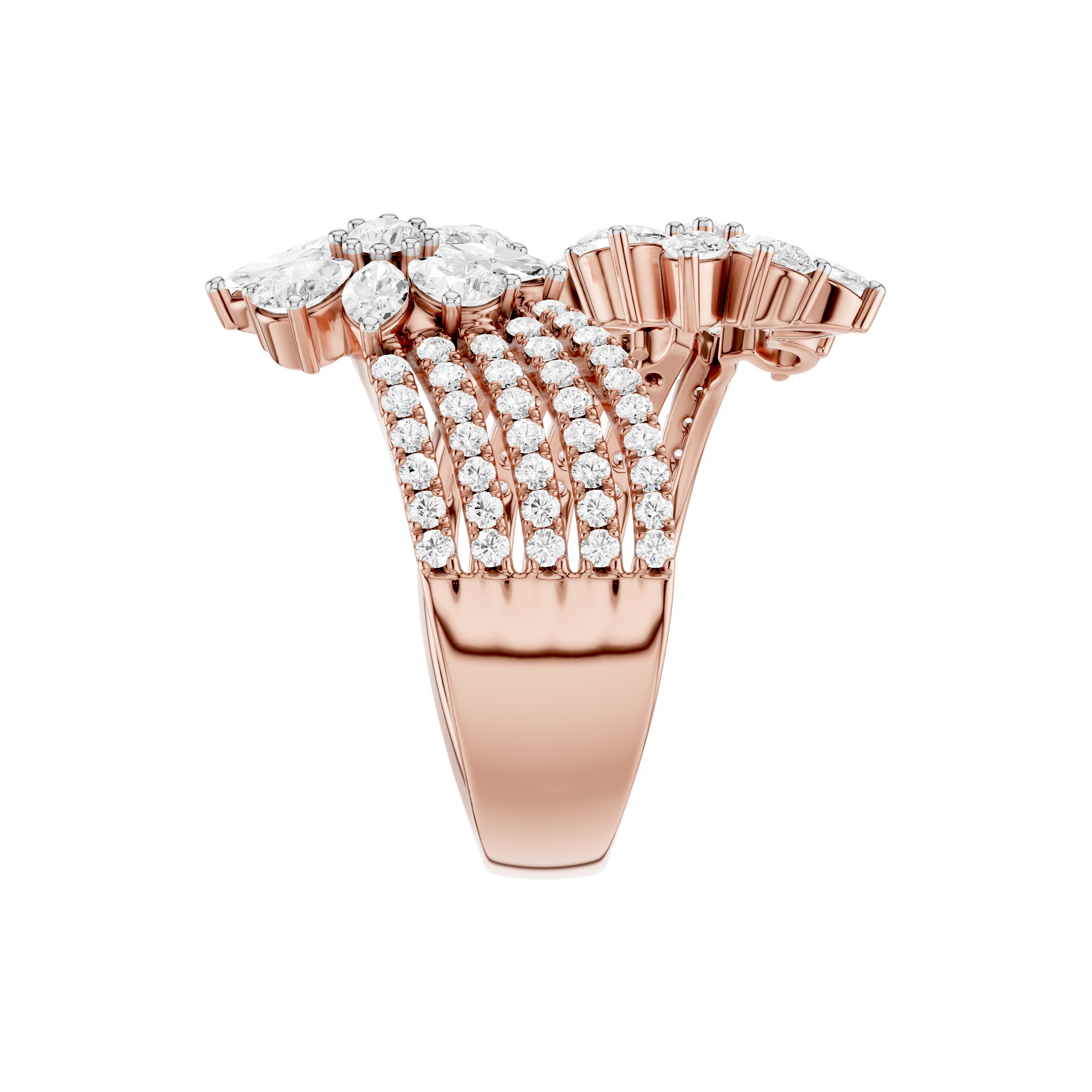 The Aurevine Mosaic Diamond Ring