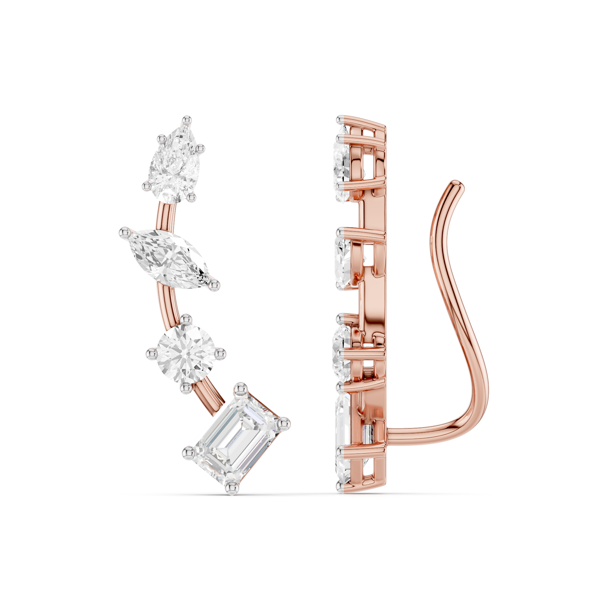 The Auralith Mosaic Diamond Earrings
