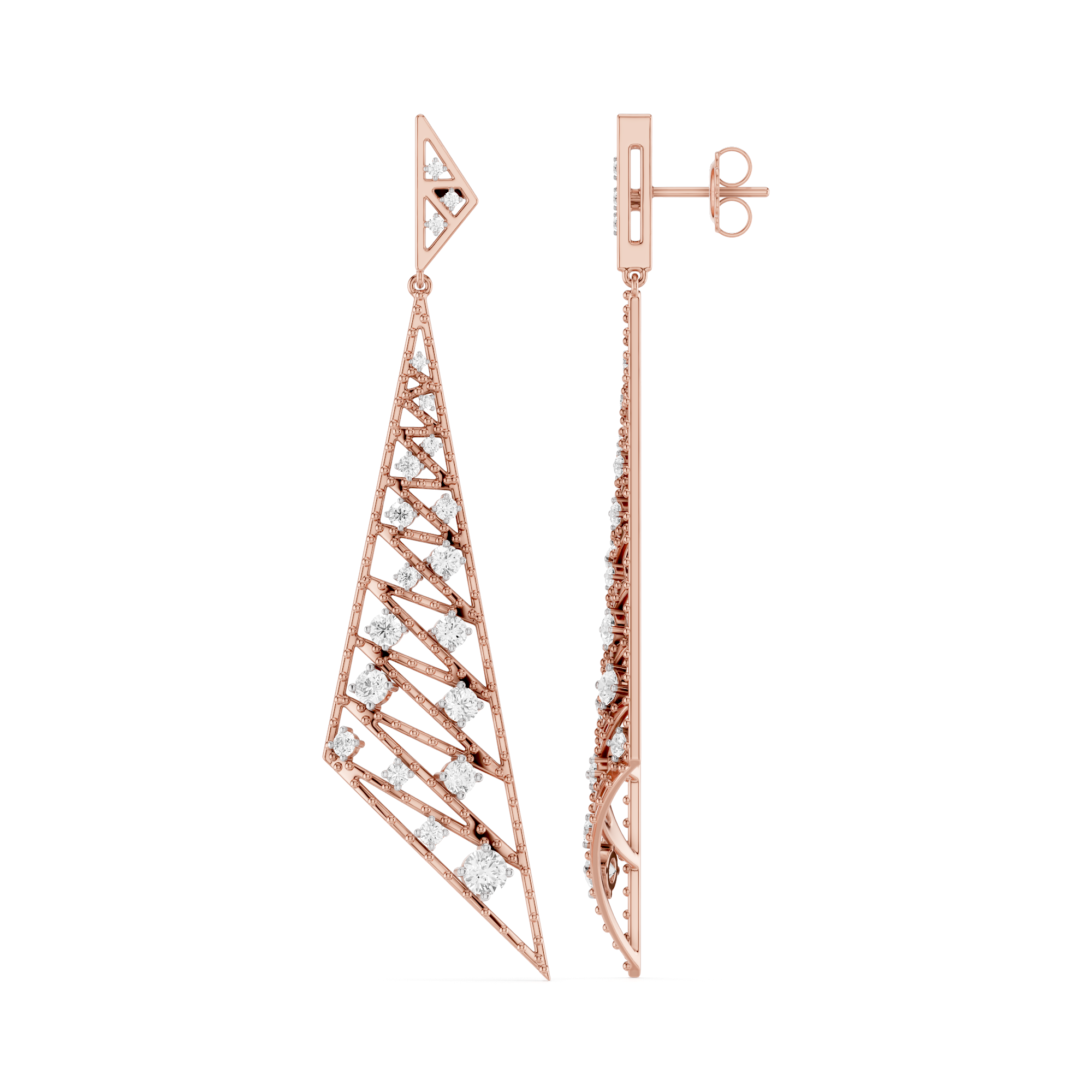 The Virelle Cascade Lab Grown Diamond Earrings