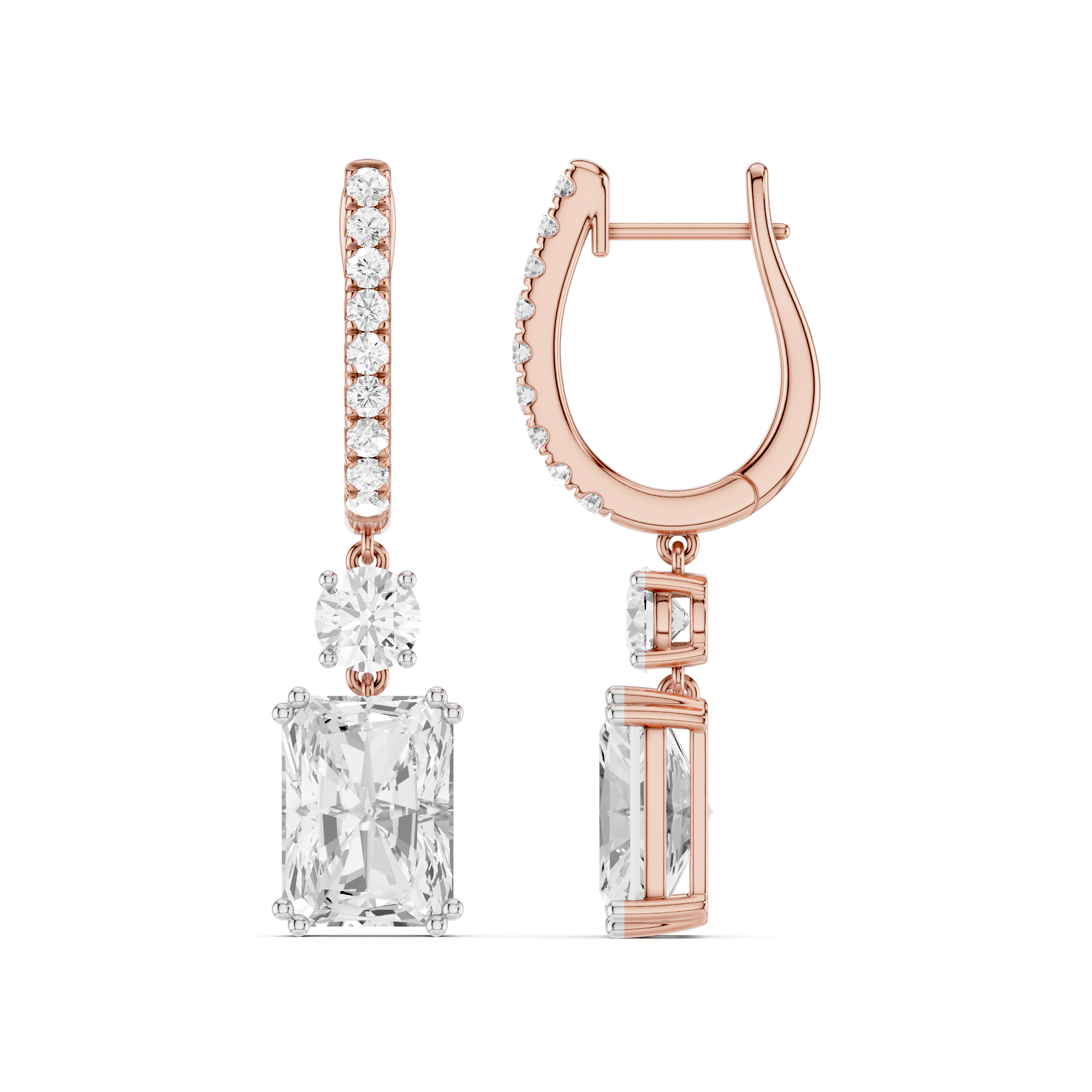 Orlina Lab Grown Diamond Earrings