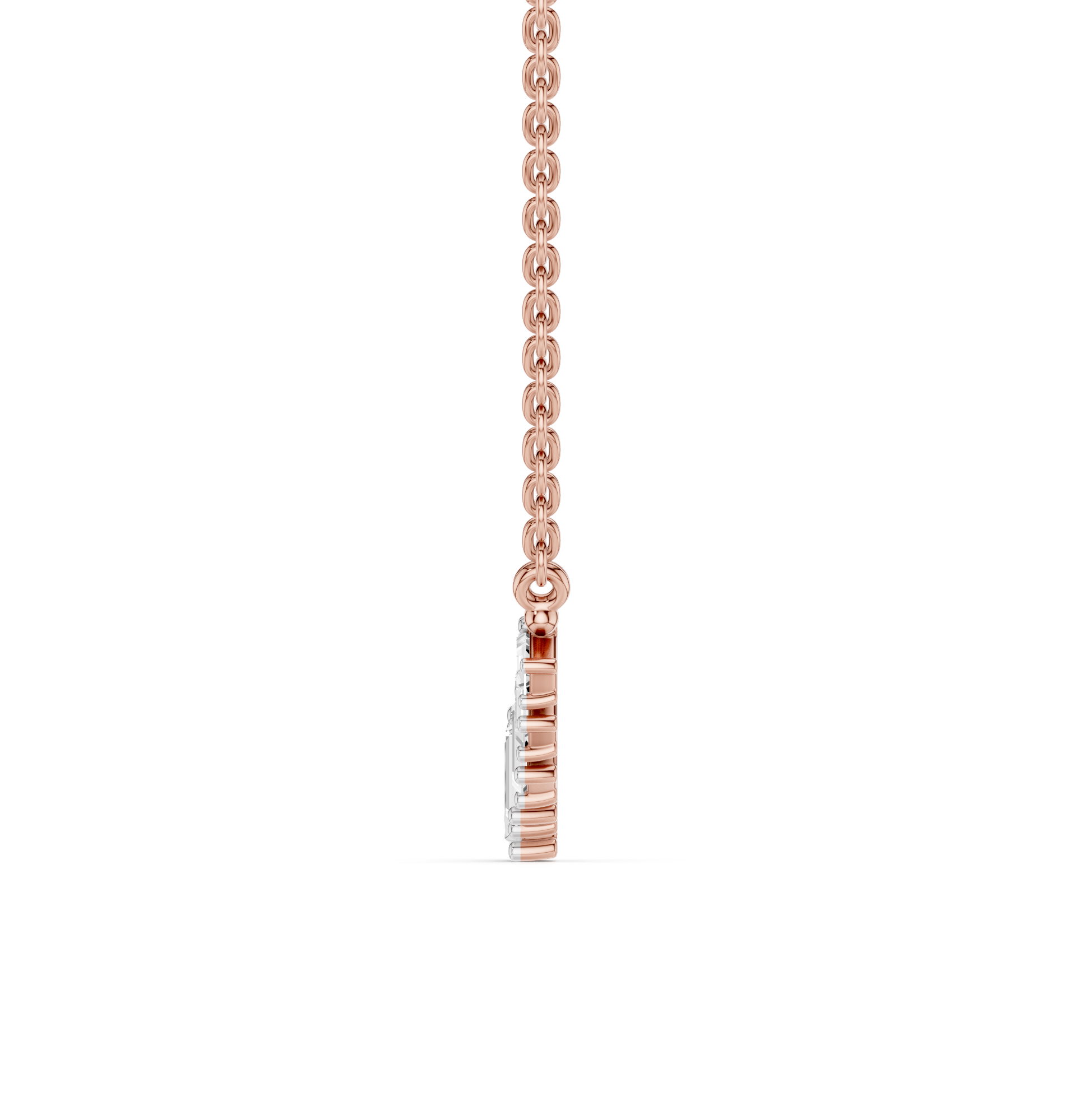 The Orvielle Baguette Diamond Pendant