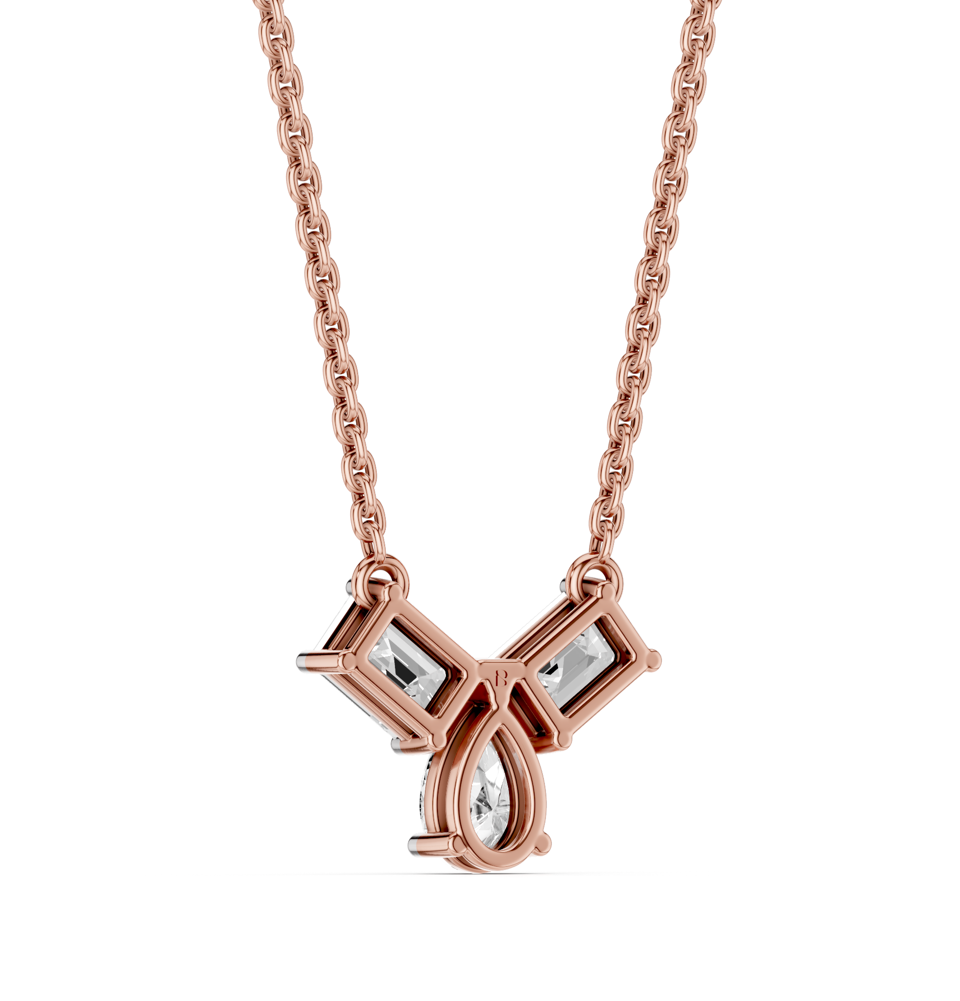 The Elarique Duo Diamond Pendant