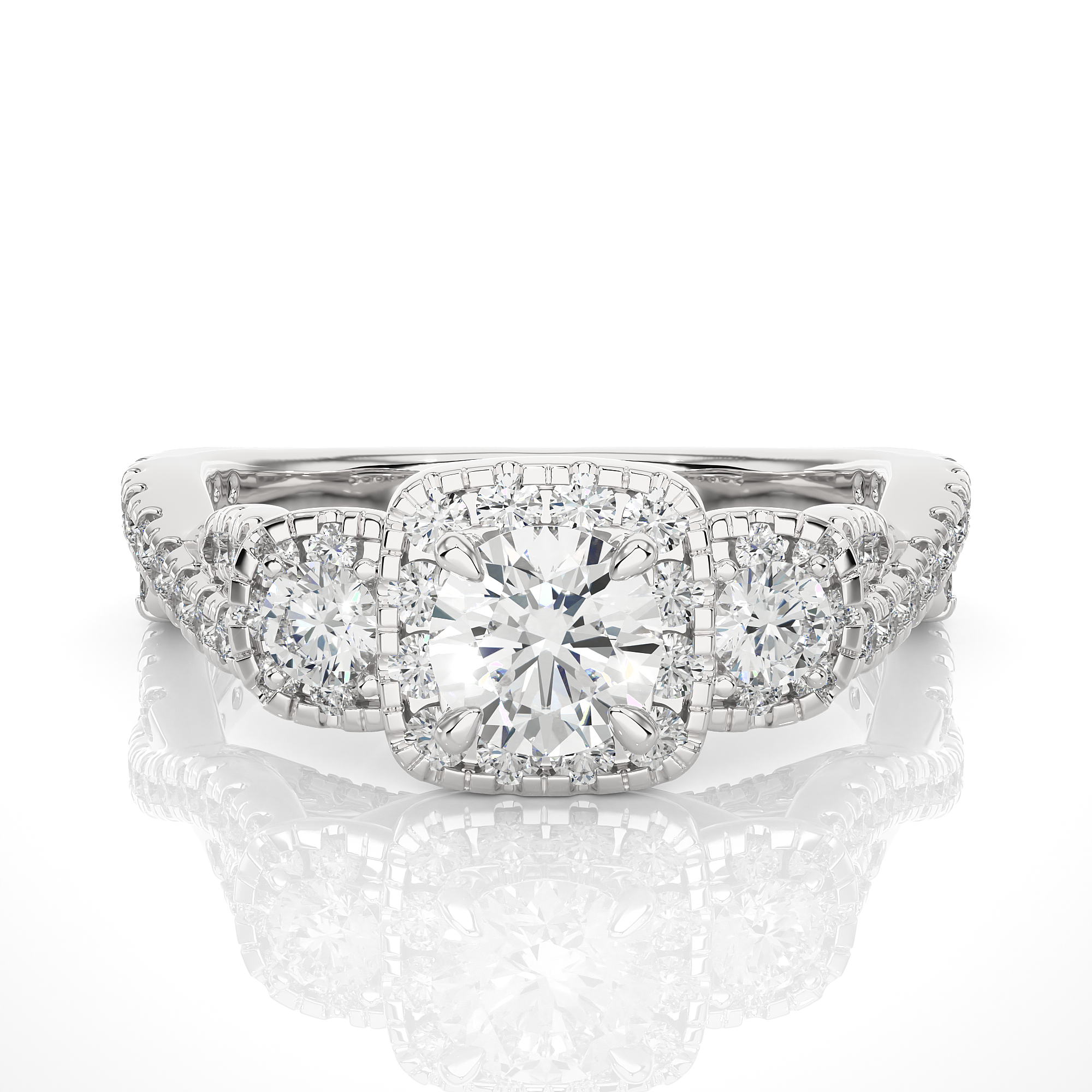 Diadem Solitaire Lab Grown Diamond Ring