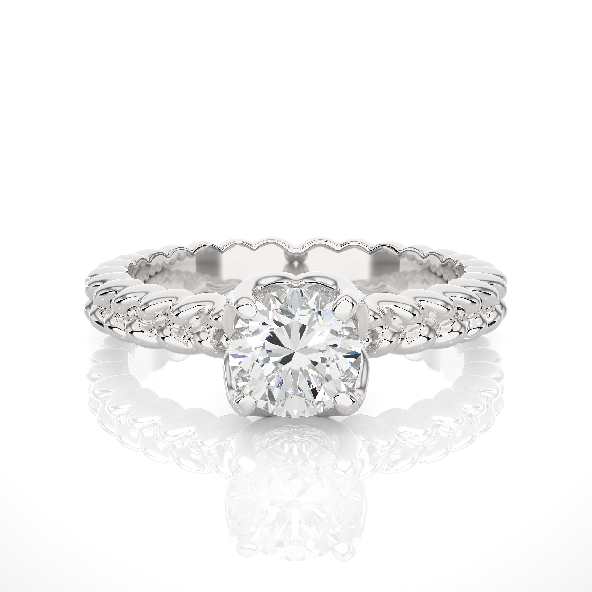 Love Me Knot Solitaire Lab Grown Diamond Ring