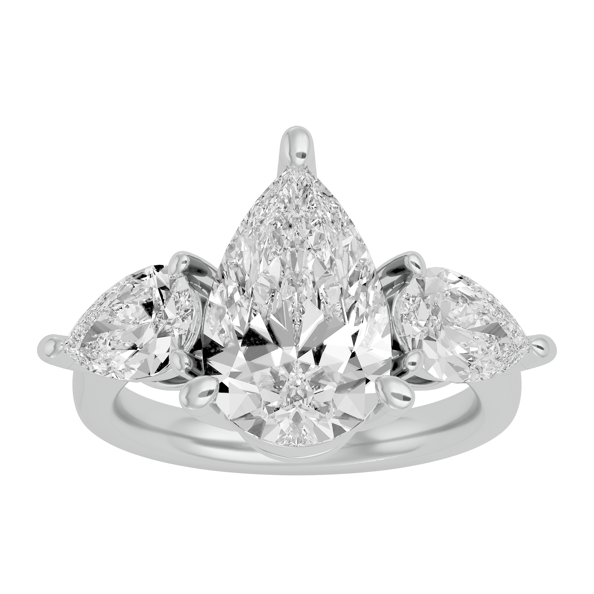 Golden Pear Elegance Ring