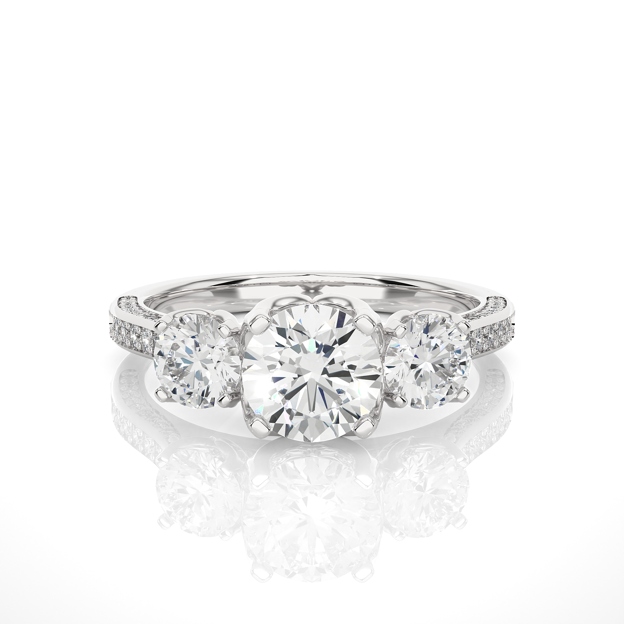 Radiant Reverie Solitaire Lab Grown Diamond Ring