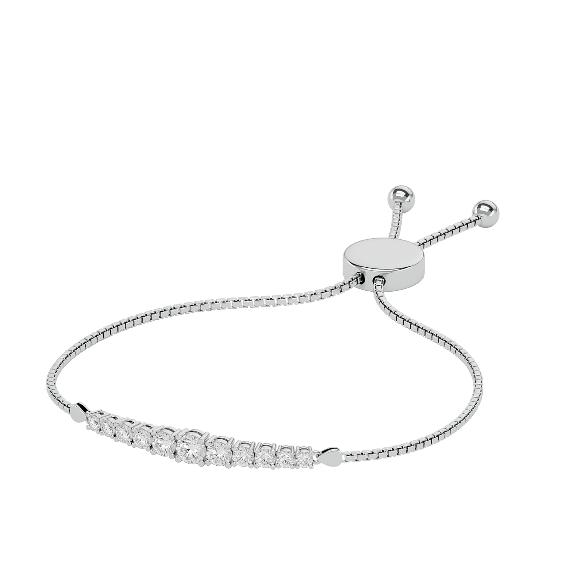 Radiant Rivulet Lab Grown Diamond Bracelet