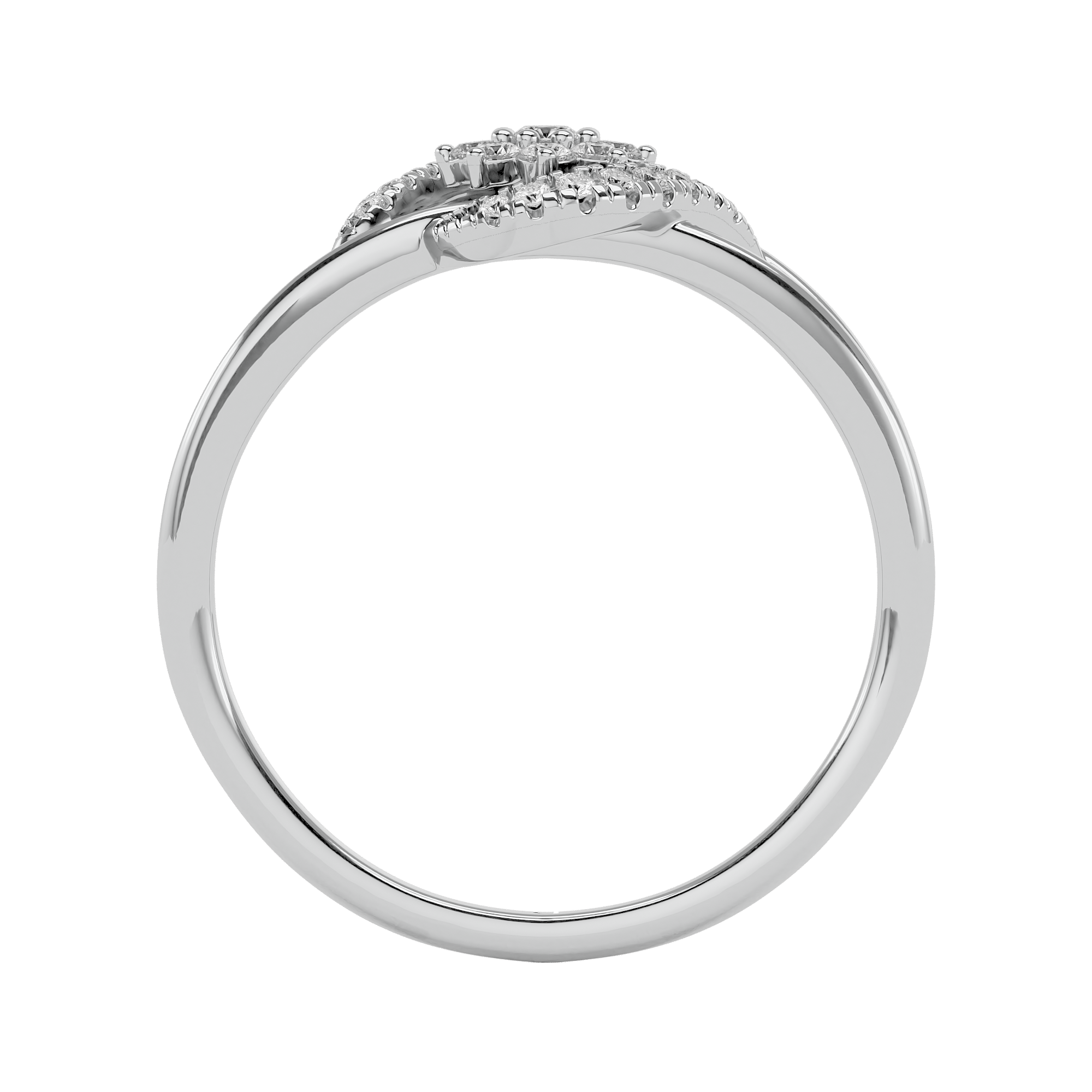 0.17 Carat Diamond Ring in 14Kt White Gold - Blu Diamonds