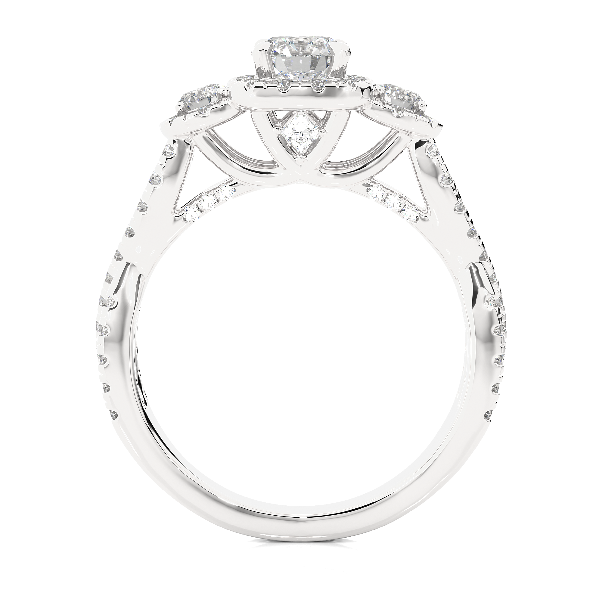 Diadem Solitaire Lab Grown Diamond Ring