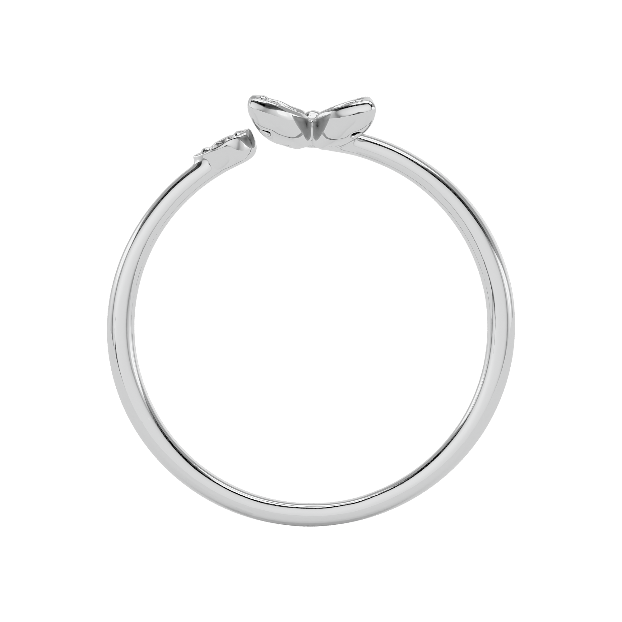 0.87 carat Daily Wear Diamond Ring in 14Kt White Gold - Blu Diamonds