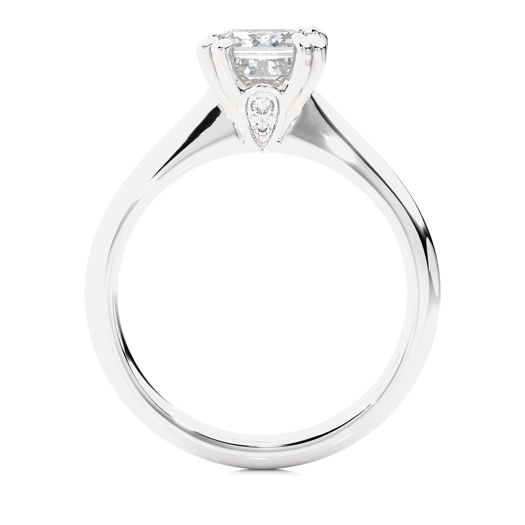 Violet Solitaire Lab Grown Diamond Ring
