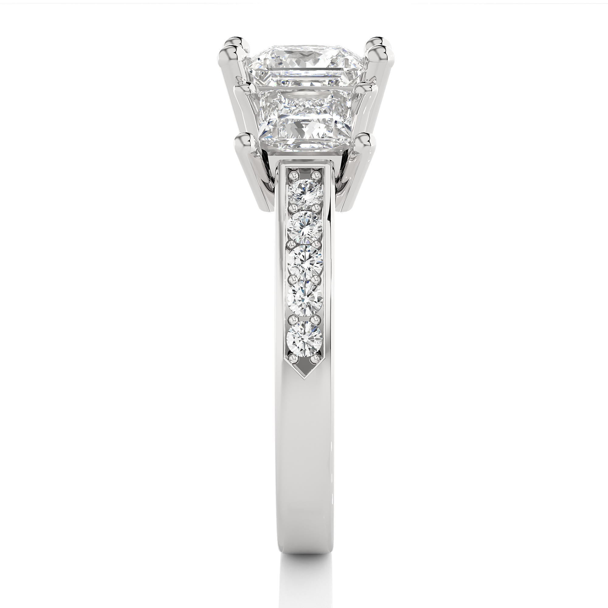 Gilded Grace Solitaire Lab Grown Diamond Ring