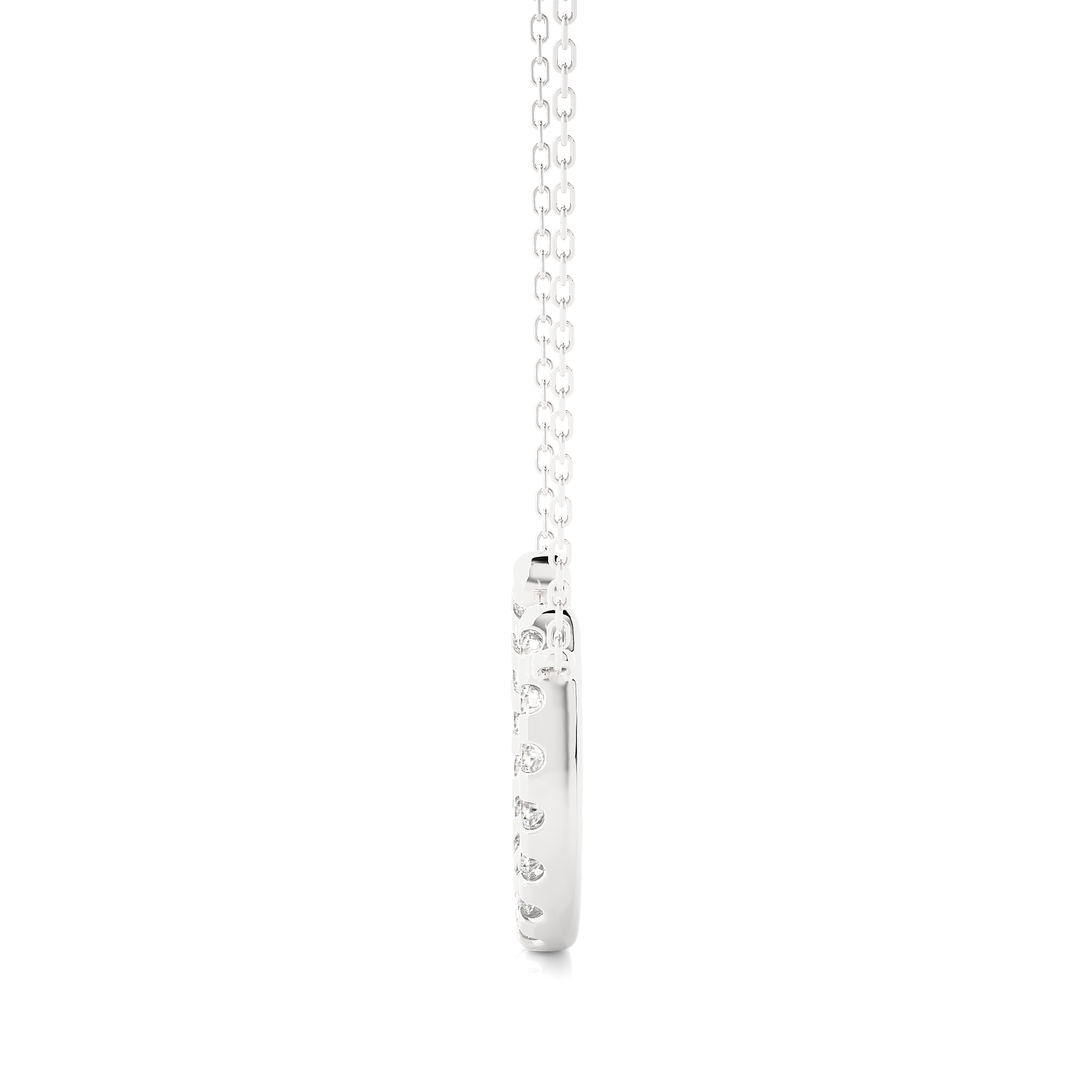 0.26Ct Round Cut Diamond Pendant in White Gold - Blu Diamonds