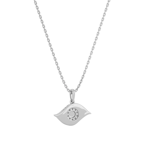 Sparkling Evil Eye Lab Grown Diamond Pendant
