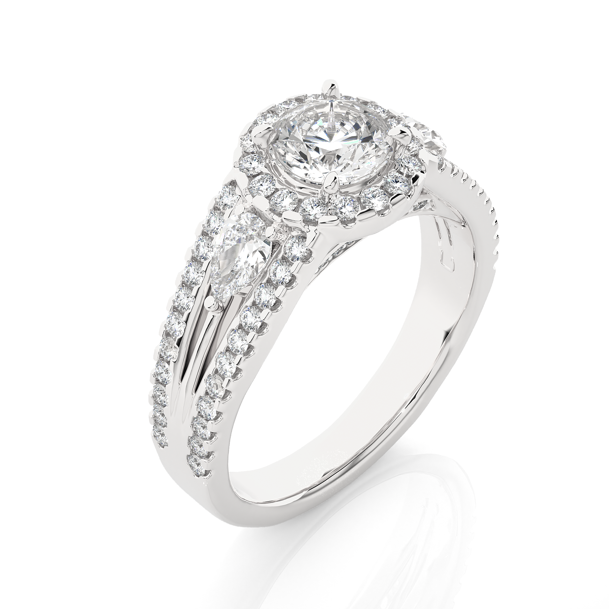 Blush Blossom Solitaire Lab Grown Diamond Ring
