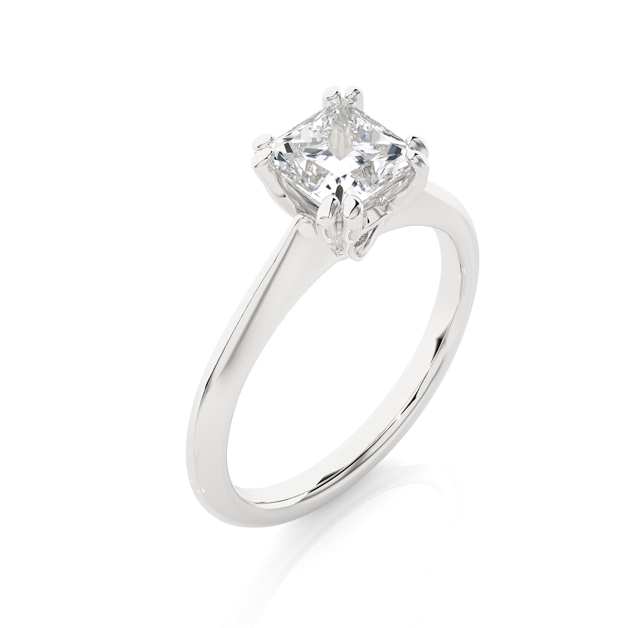 Violet Solitaire Lab Grown Diamond Ring