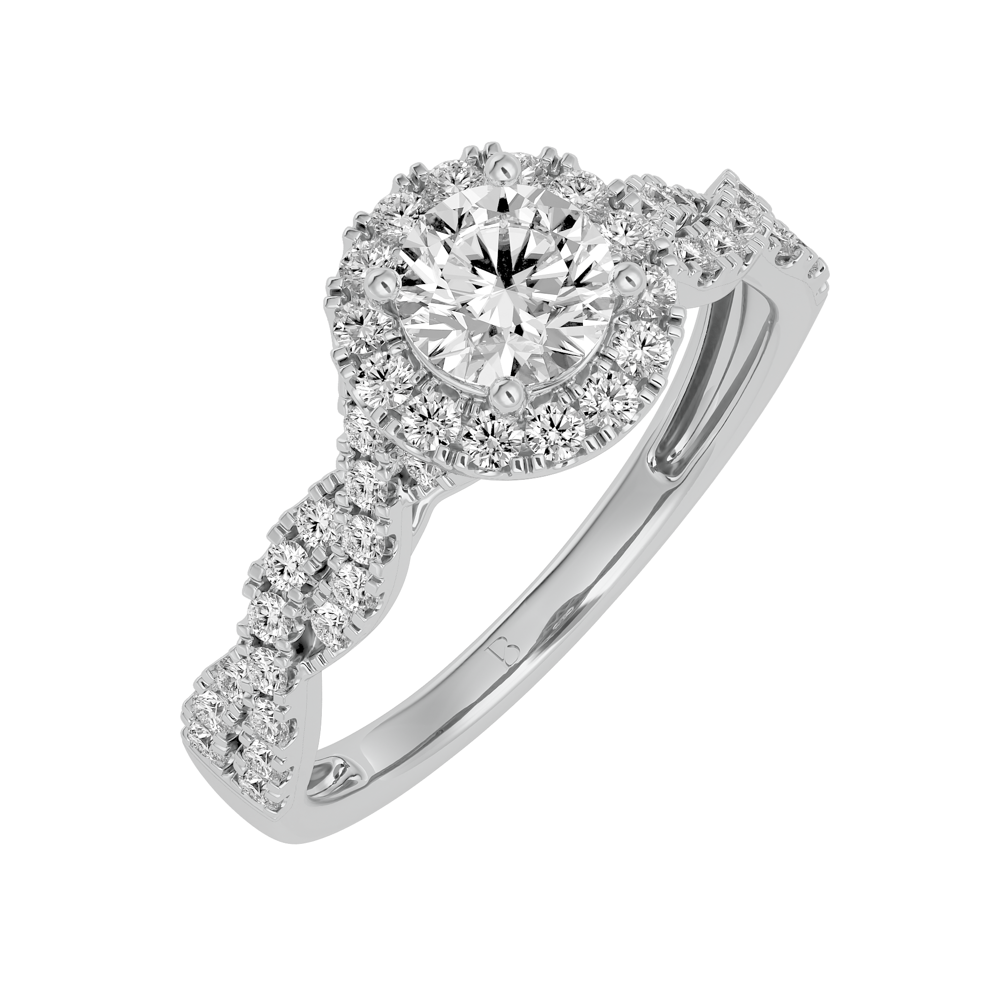 Women white gold Royal Radiance Lab Grown Diamond Ring