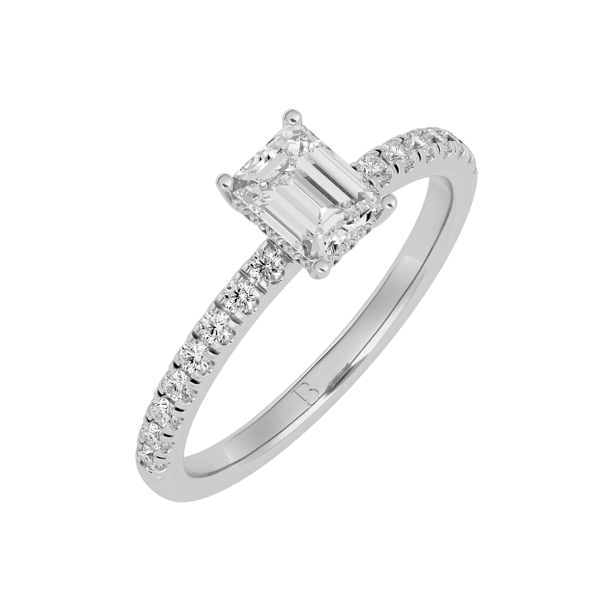 1.07 Ct Solitaire Lab Grown Diamond Ring in White Gold - Blu Diamonds