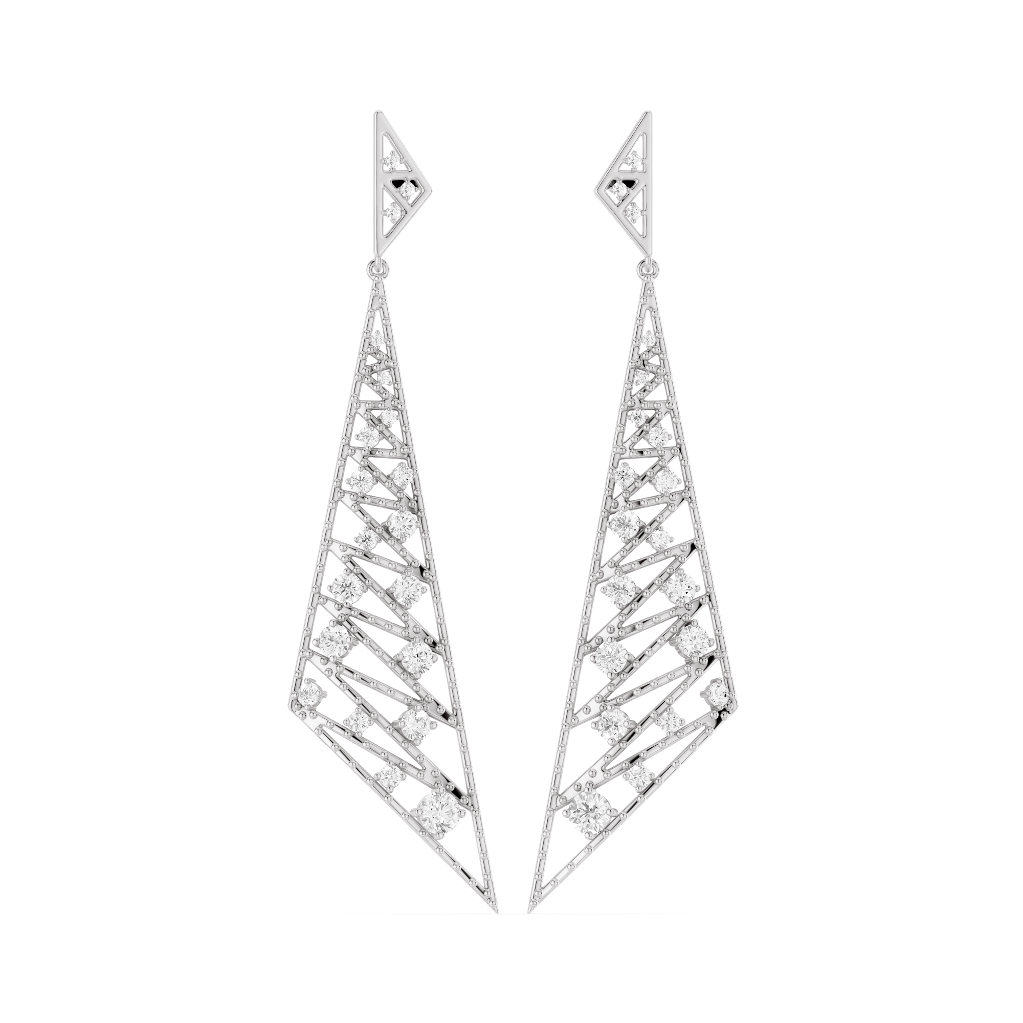 The Virelle Cascade Lab Grown Diamond Earrings