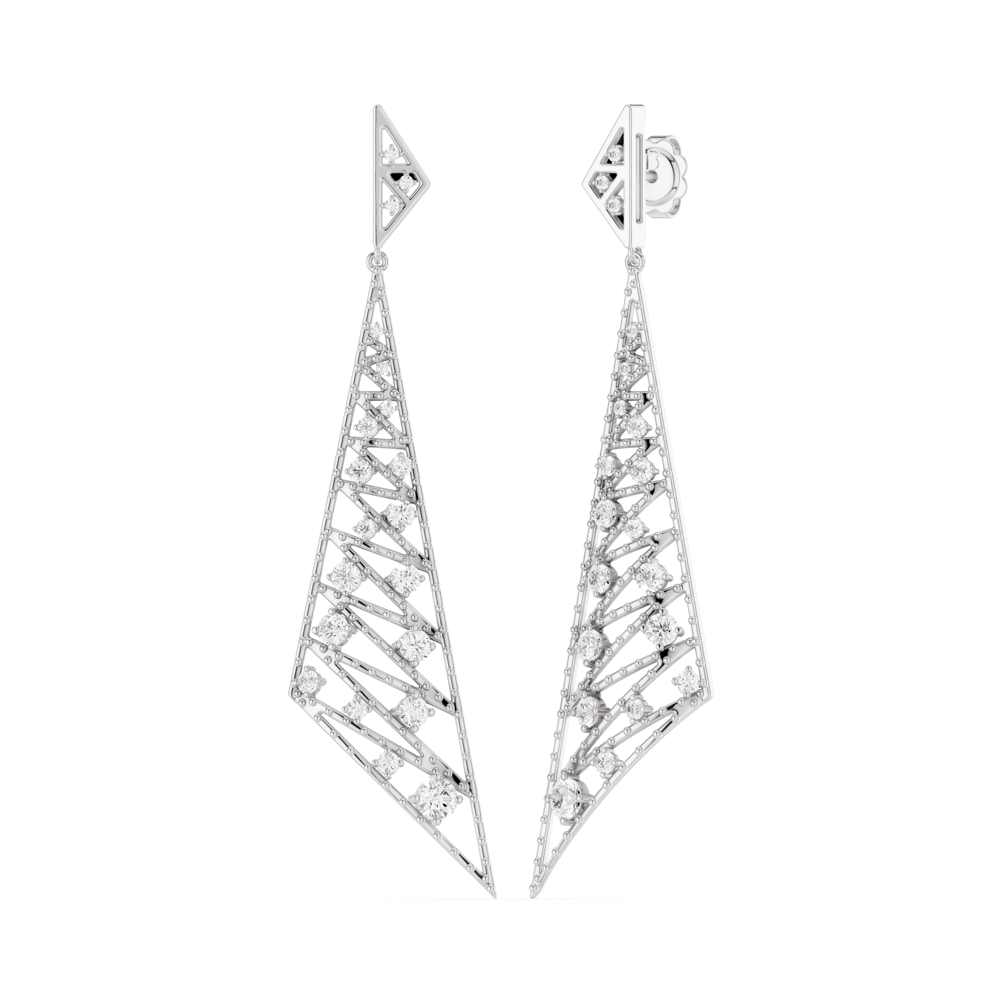 The Virelle Cascade Lab Grown Diamond Earrings