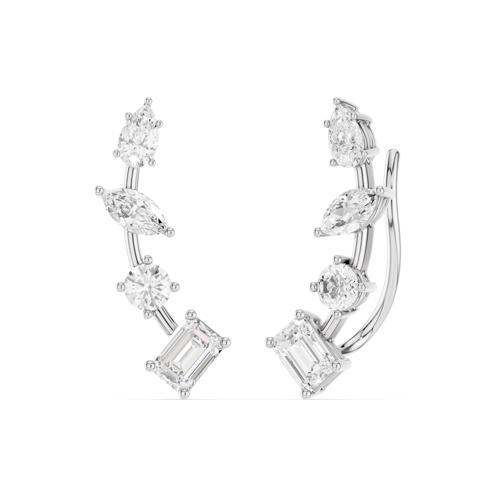 The Auralith Mosaic Diamond Earrings