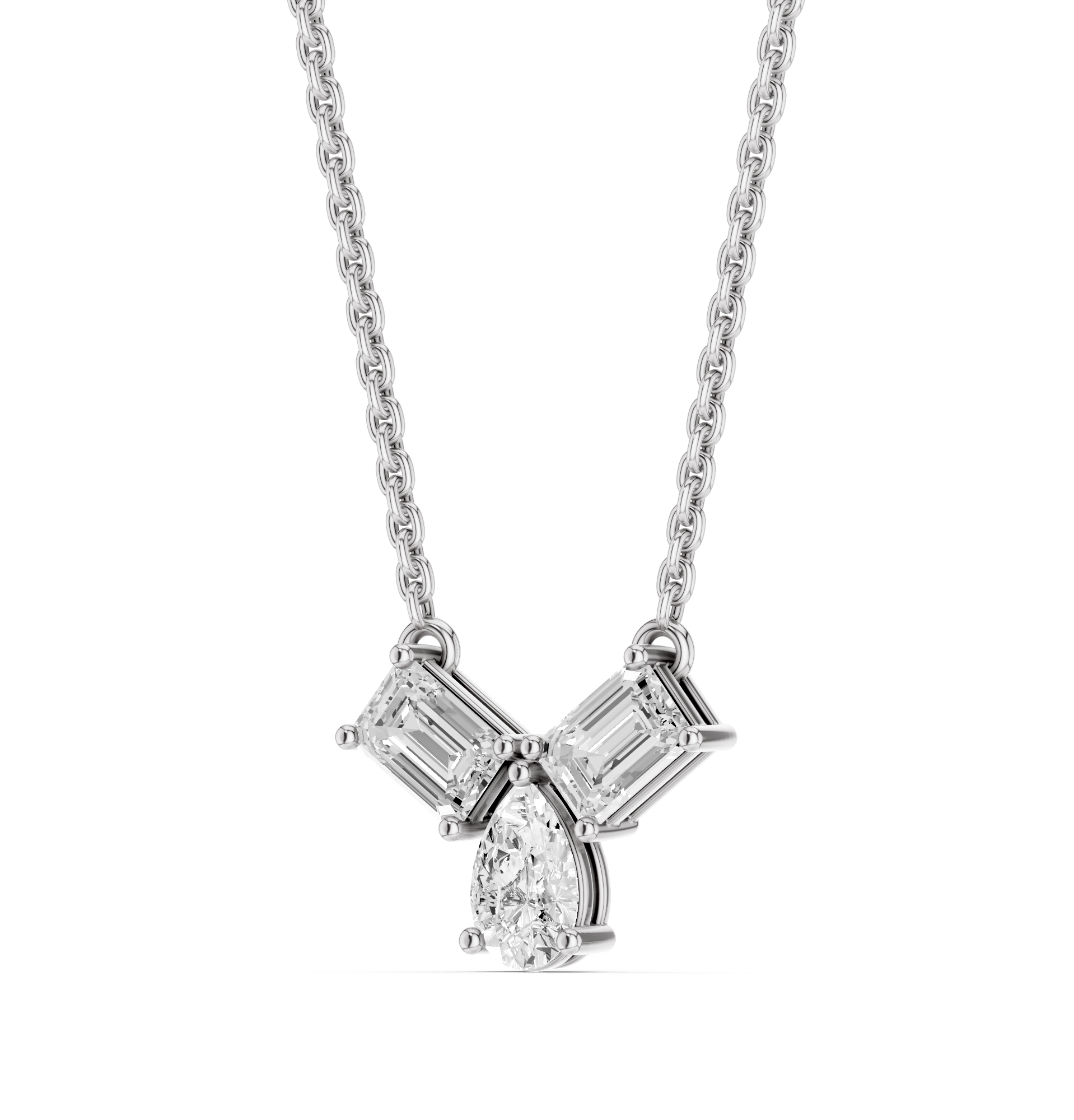 The Elarique Duo Diamond Pendant
