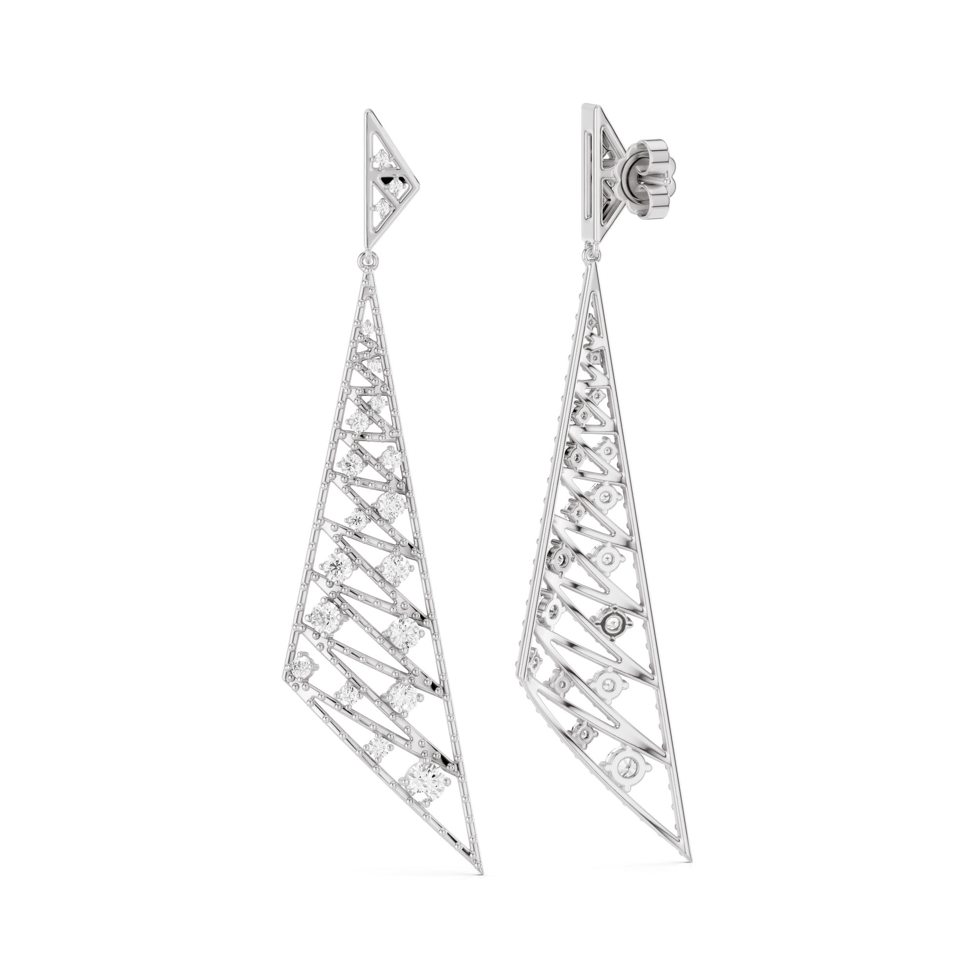 The Virelle Cascade Lab Grown Diamond Earrings