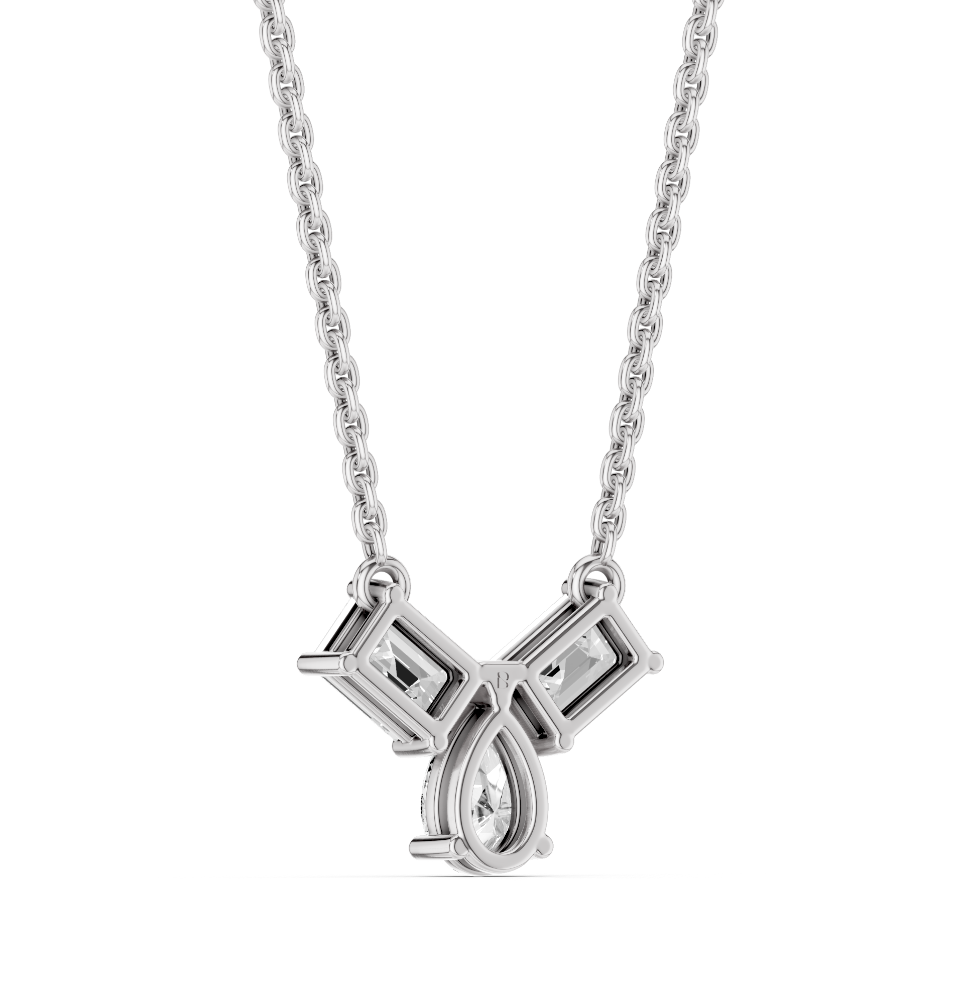 The Elarique Duo Diamond Pendant