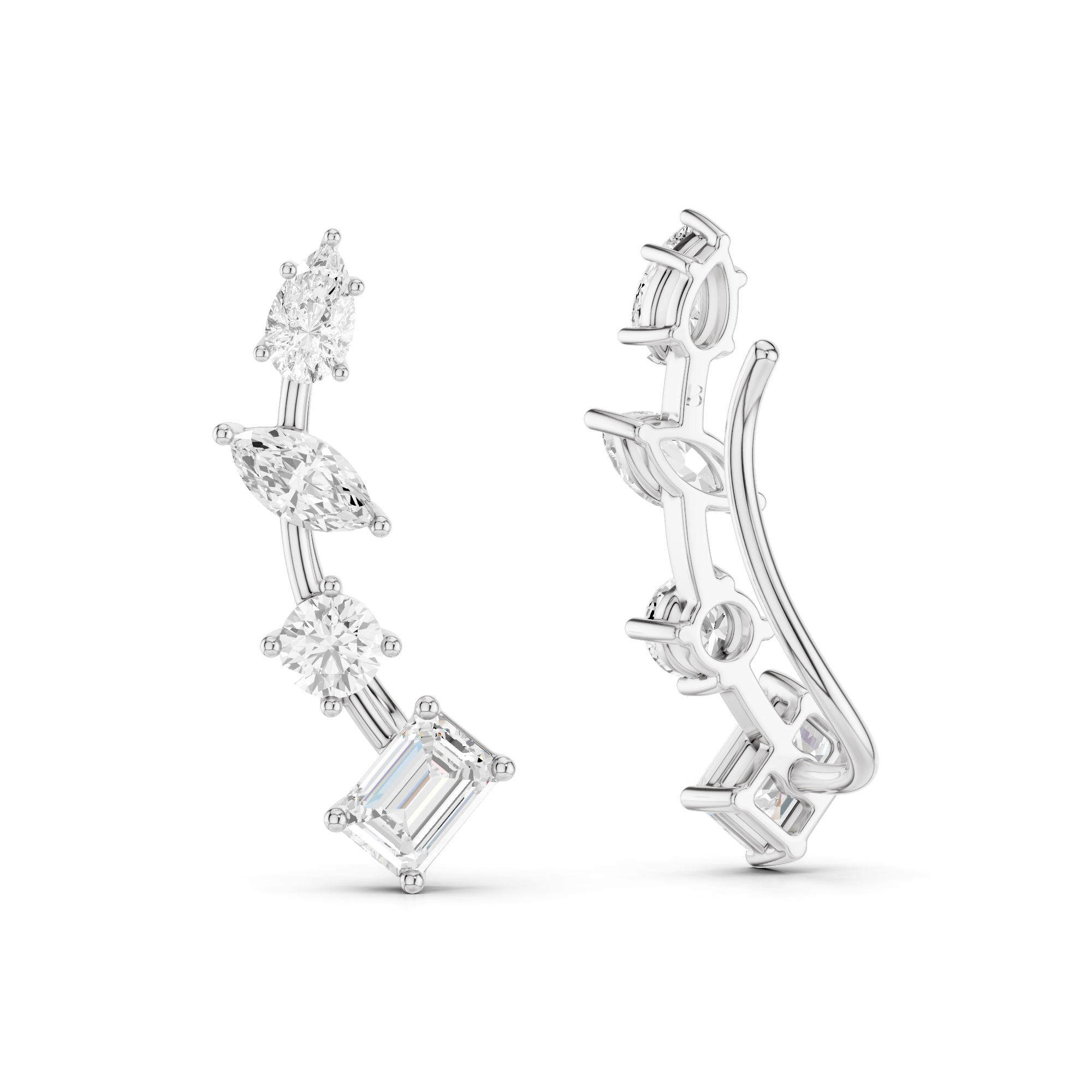 The Auralith Mosaic Diamond Earrings