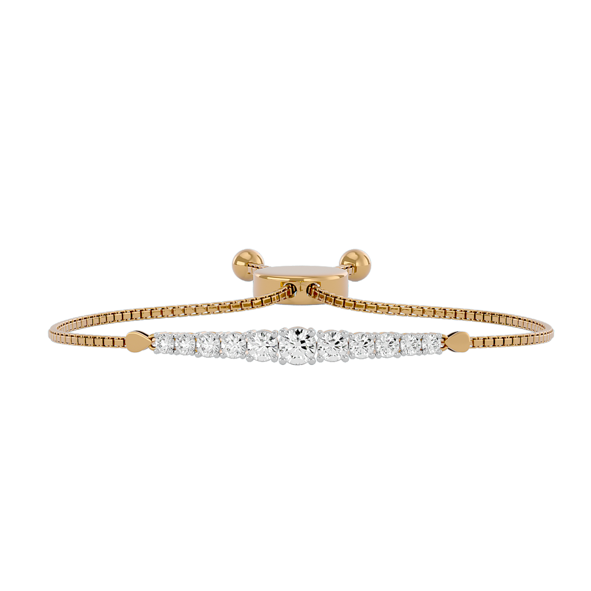 Radiant Rivulet Lab Grown Diamond Bracelet