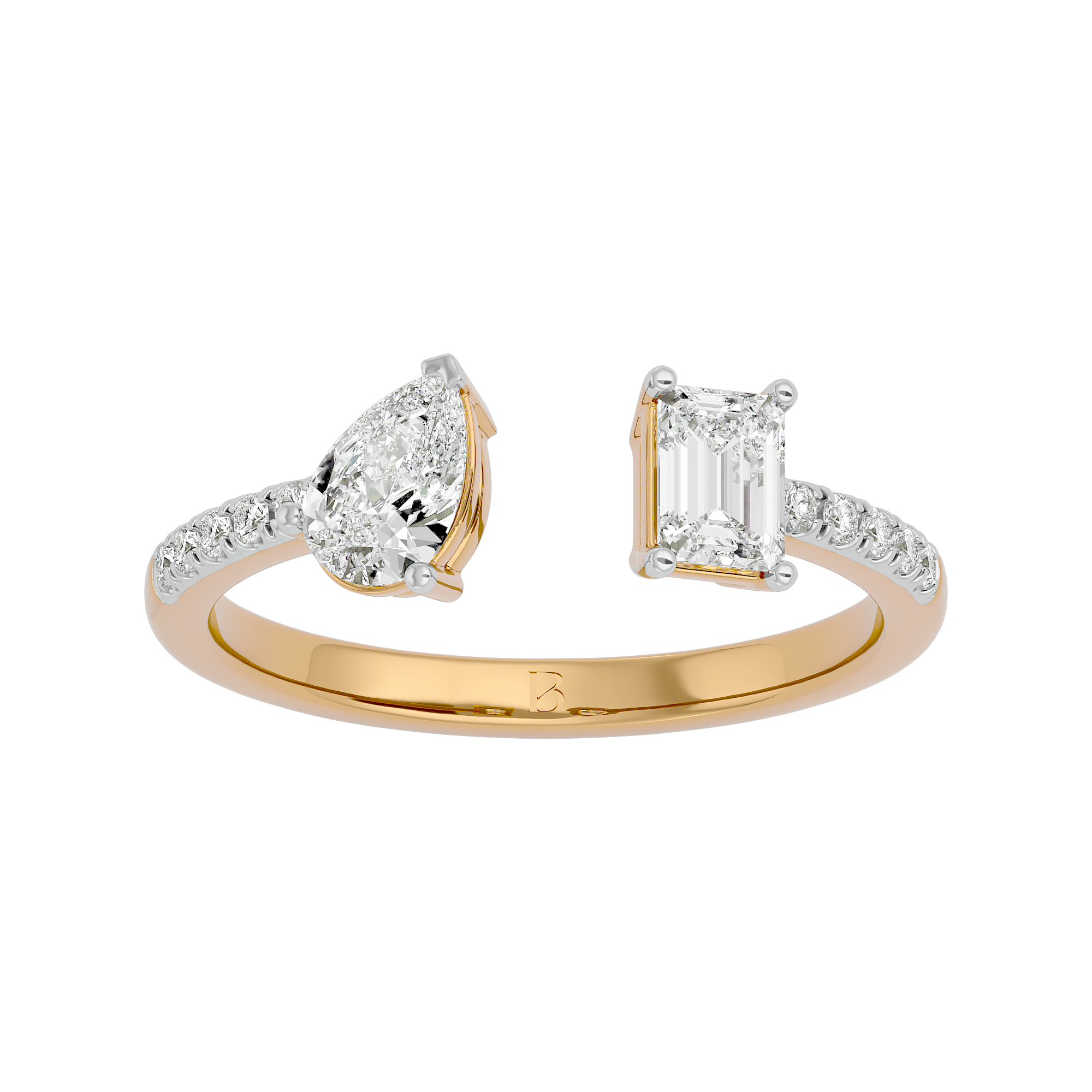 Lab Grown Solitaire Diamond Ring  in 14Kt Yellow Gold