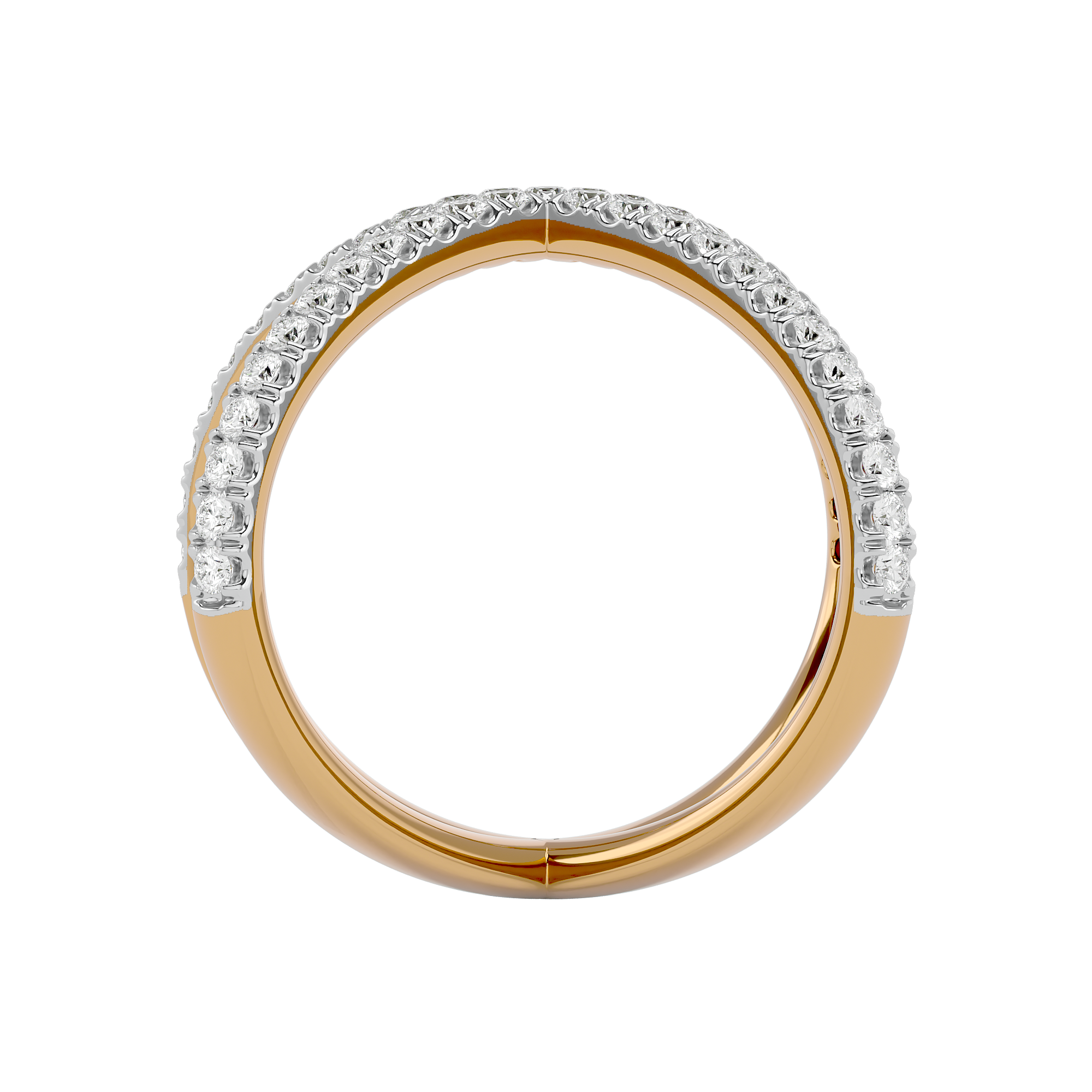 0.81 Ct Celestial Twist Diamond Eternity Ring in 14Kt Gold - Blu Diamonds