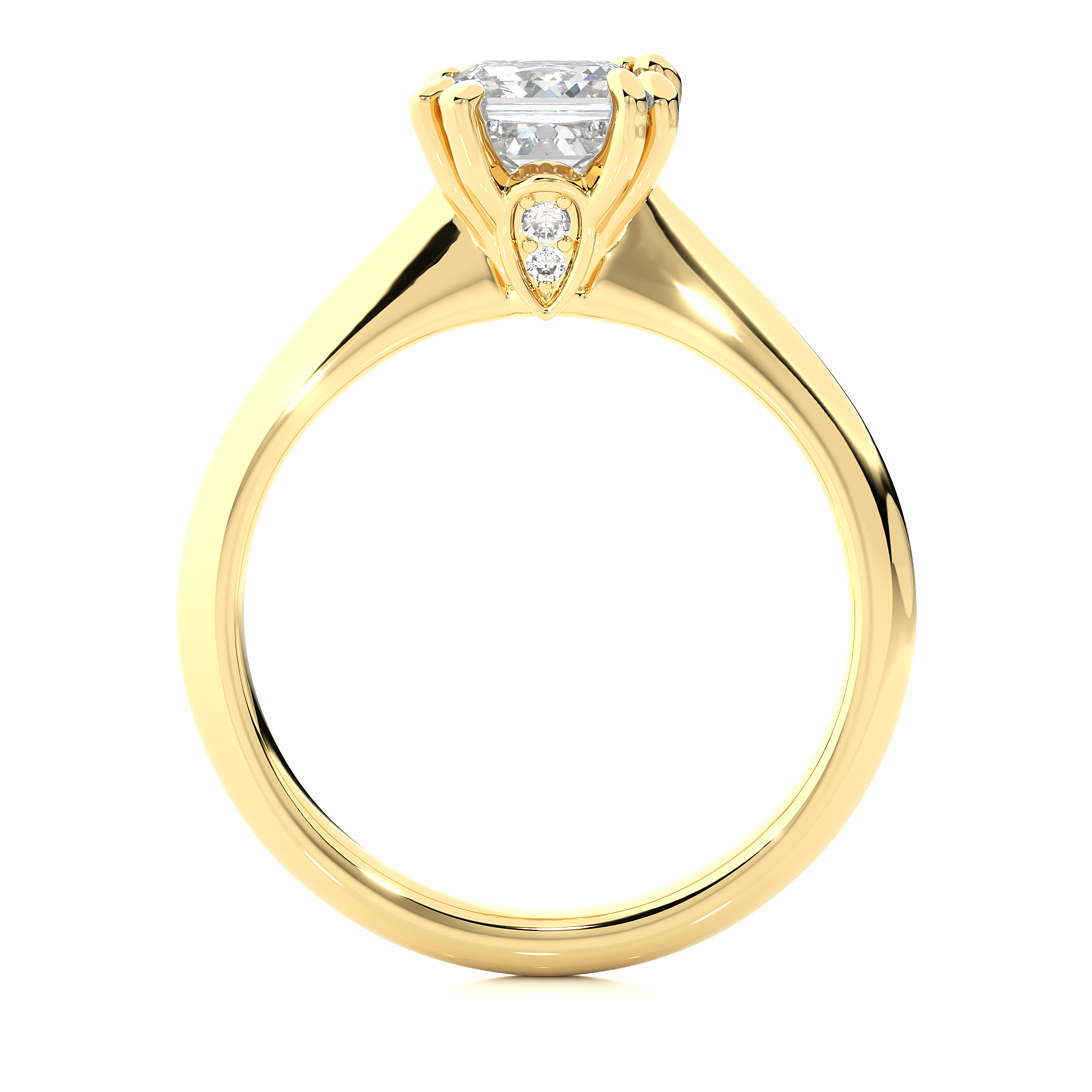 Violet Solitaire Lab Grown Diamond Ring