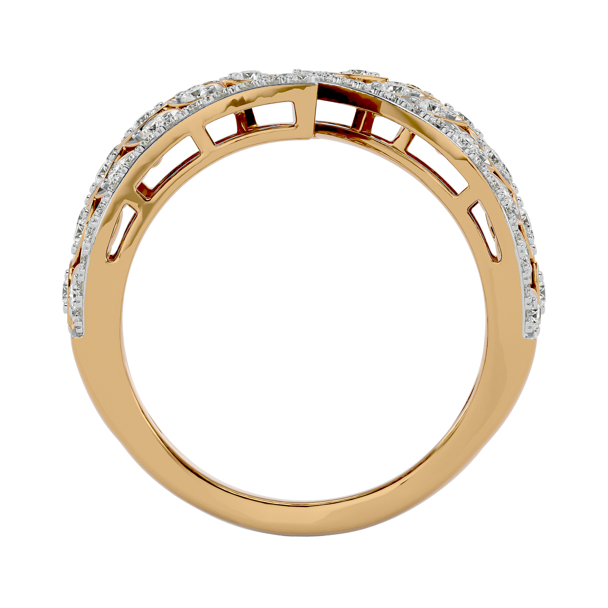 0.95 Carat Diamond Ring in 14Kt Yellow Gold - Blu Diamonds