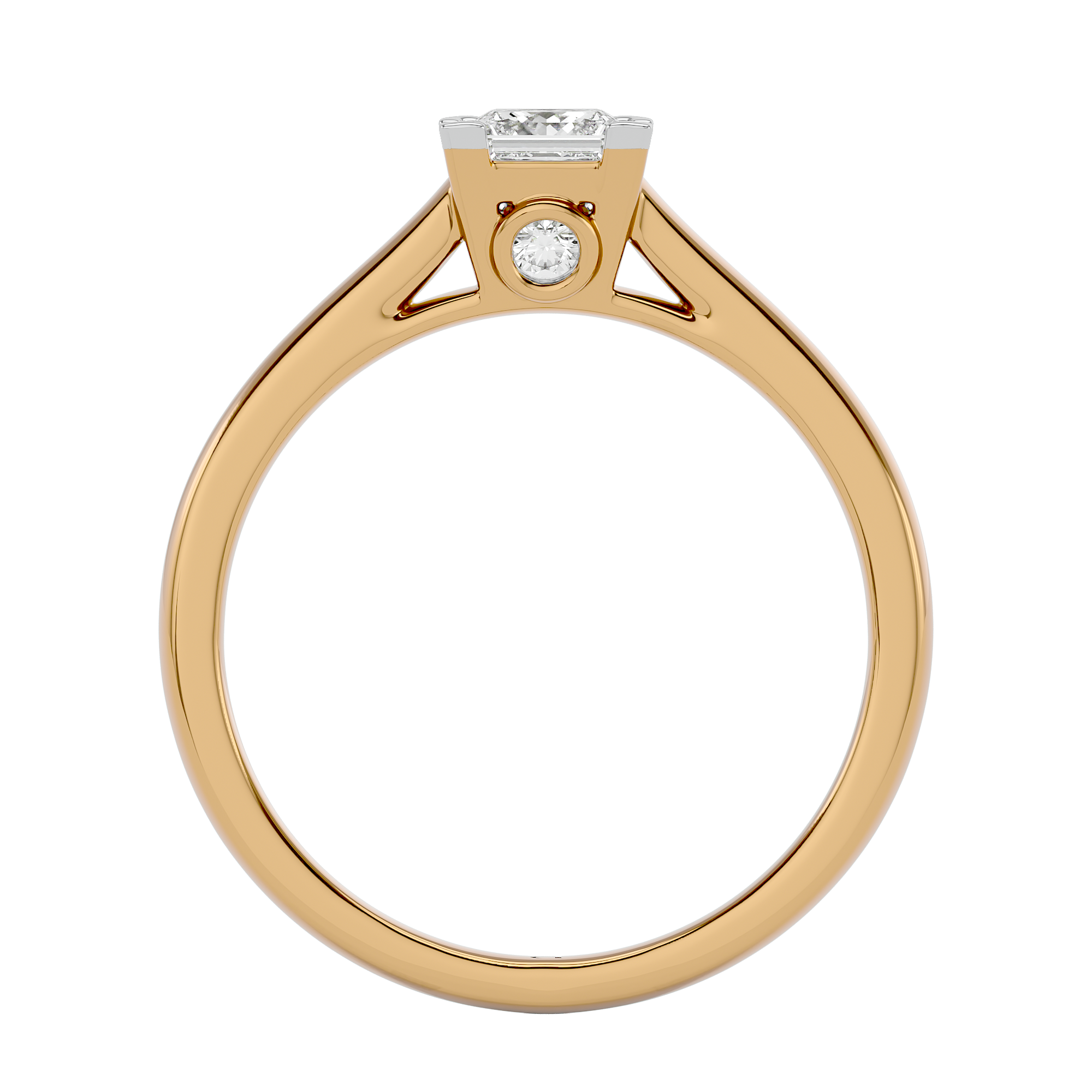 Infinity For Life Solitaire Lab Grown Diamond Ring - Yellow Gold 
