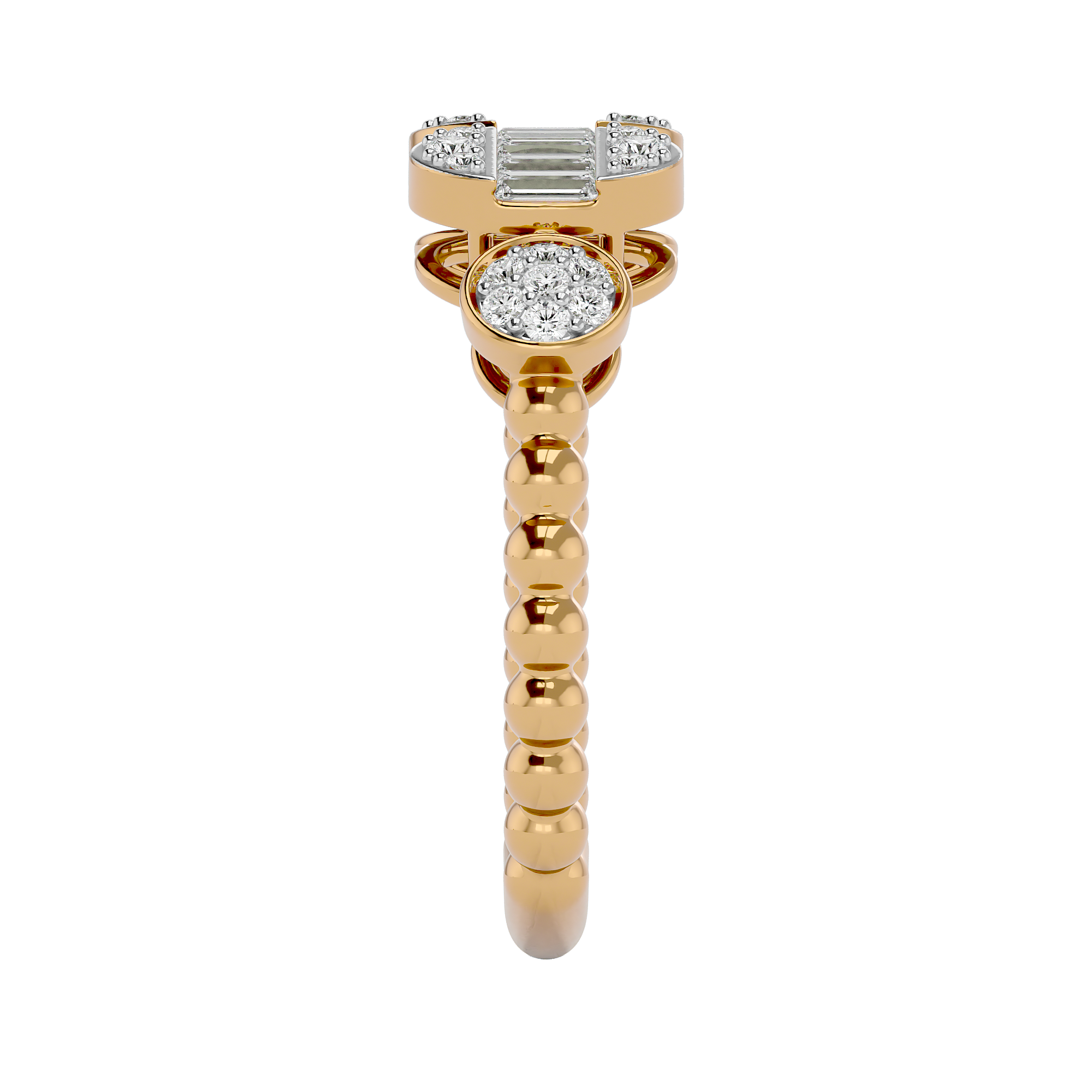 Yellow Gold 0.41 Carat Diamond Promise Ring- Blu Diamonds