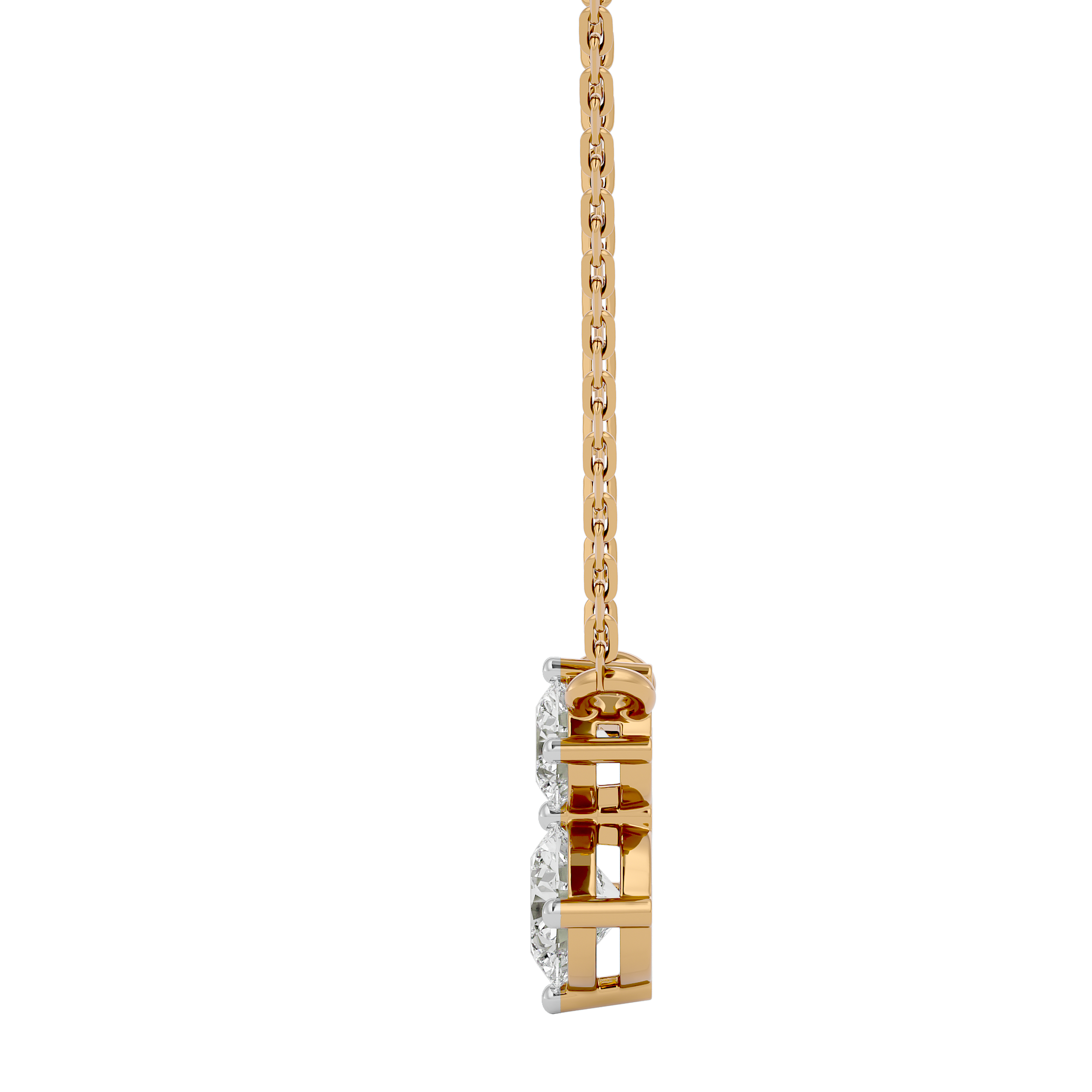 Double Brilliance Solitaire Lab Grown Diamond Pendant