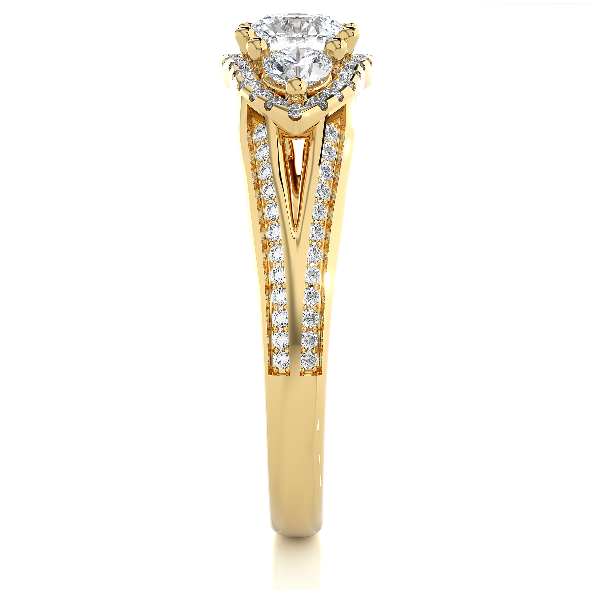 Trinite Solitaire Lab Grown Diamond Ring