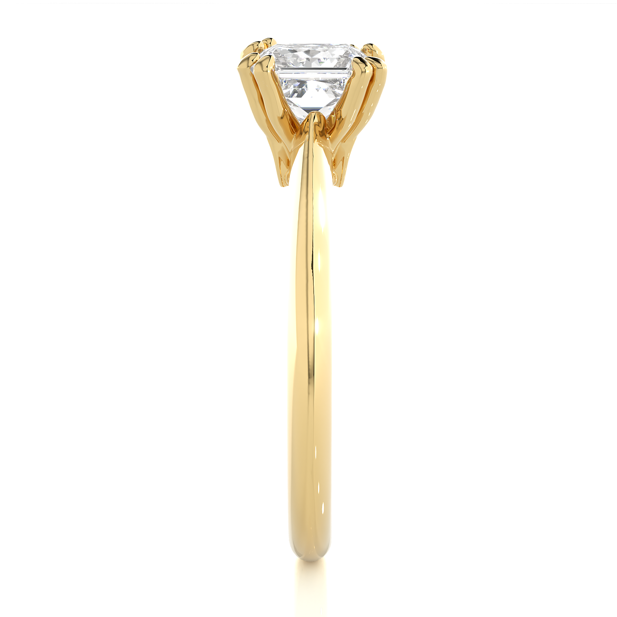 Violet Solitaire Lab Grown Diamond Ring