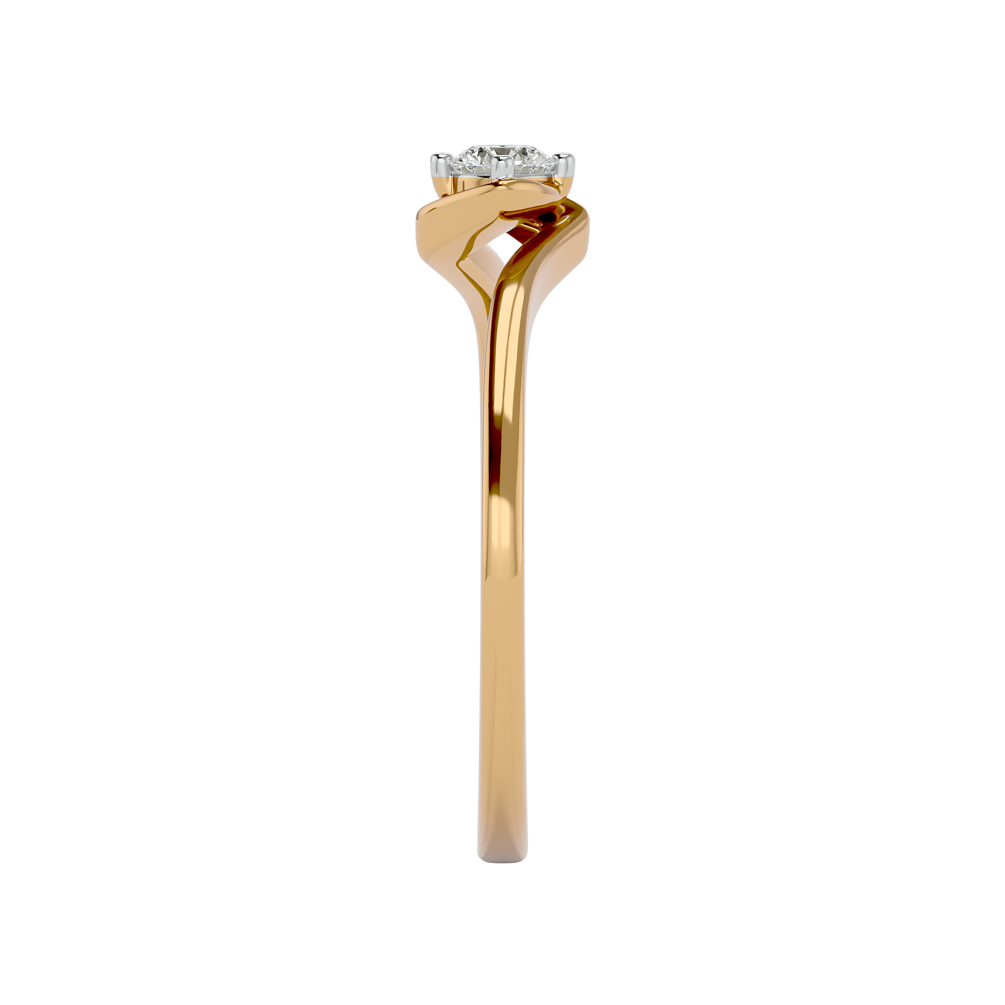 Brilliant Solitaire Gold Ring