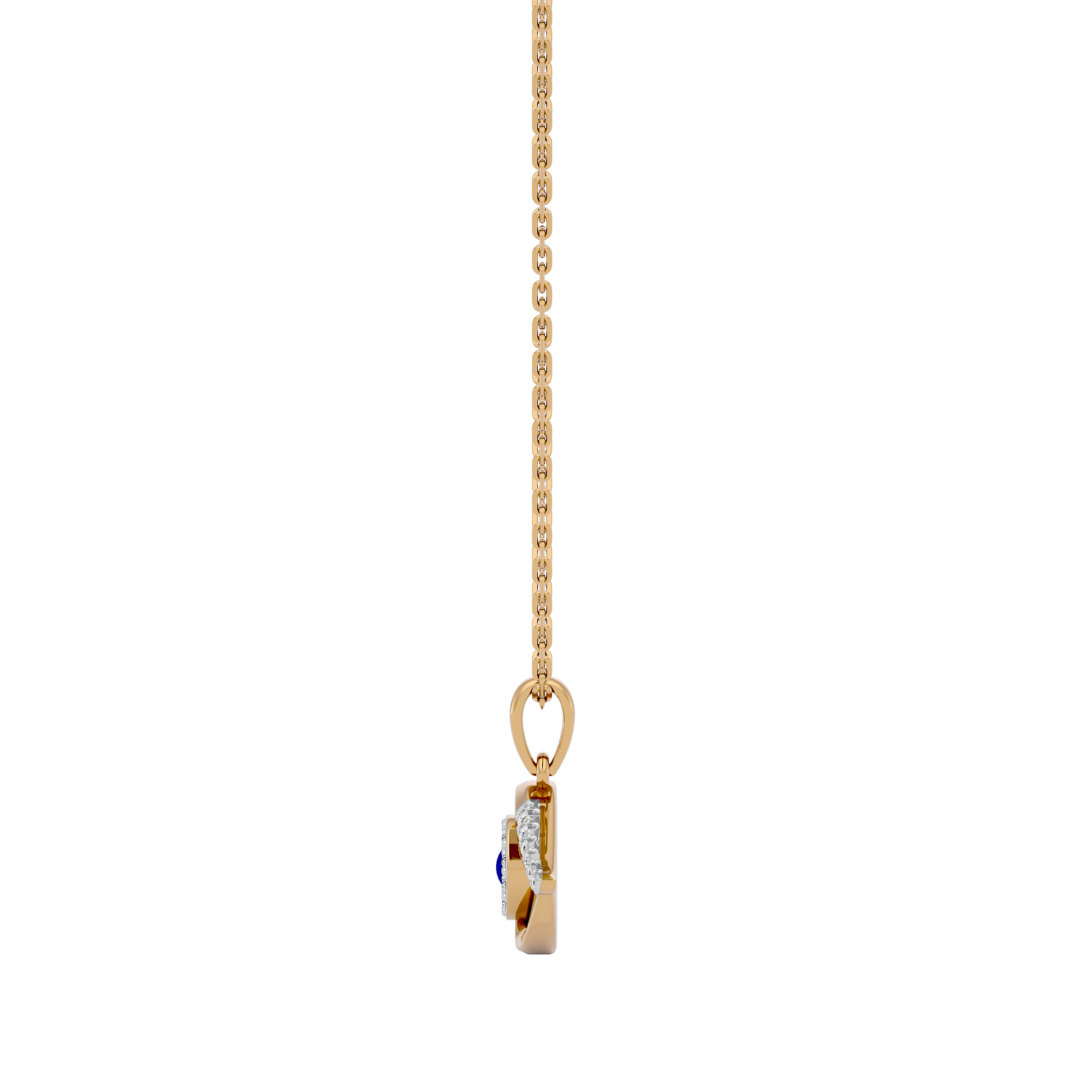 Sparkling Evil Eye Lab Grown Diamond Pendant