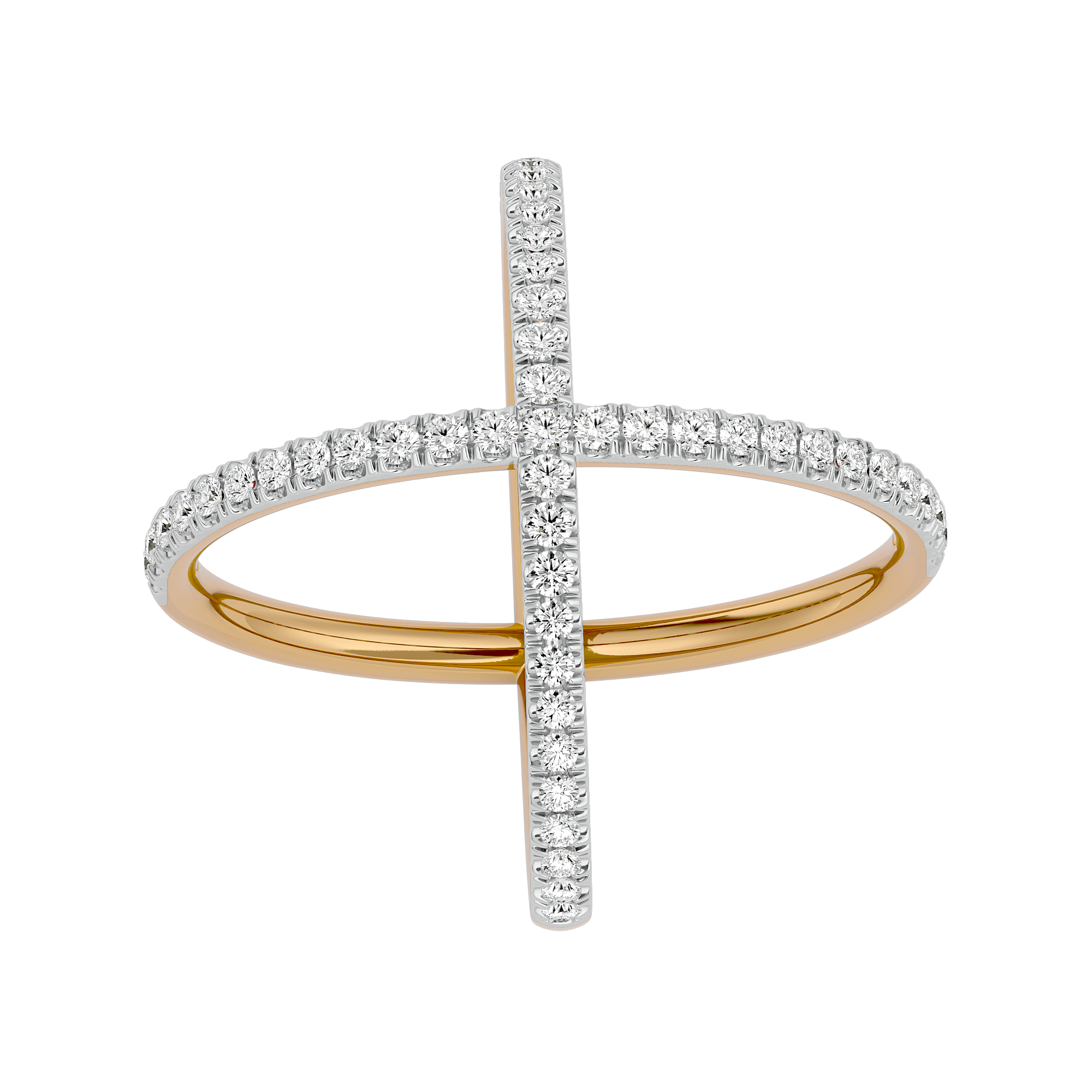 0.81 Ct Celestial Twist Diamond Ring in 14Kt Gold - Blu Diamonds