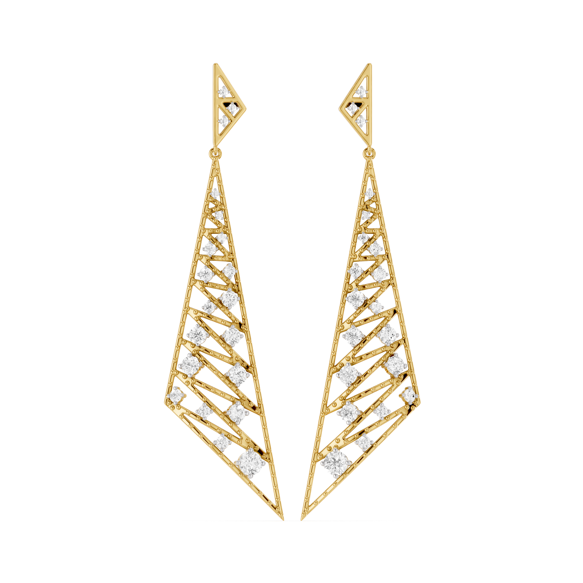 The Virelle Cascade Lab Grown Diamond Earrings