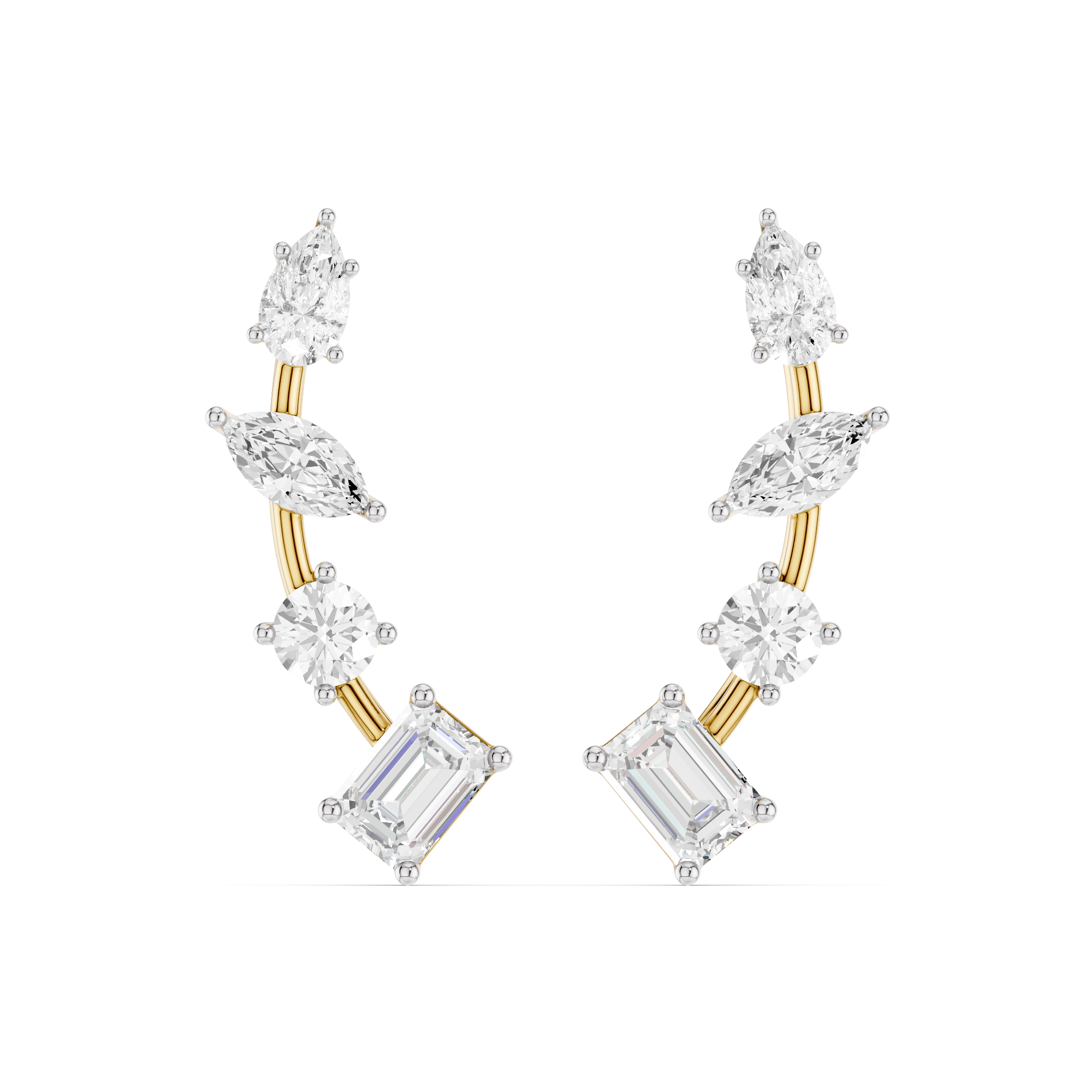 The Auralith Mosaic Diamond Earrings
