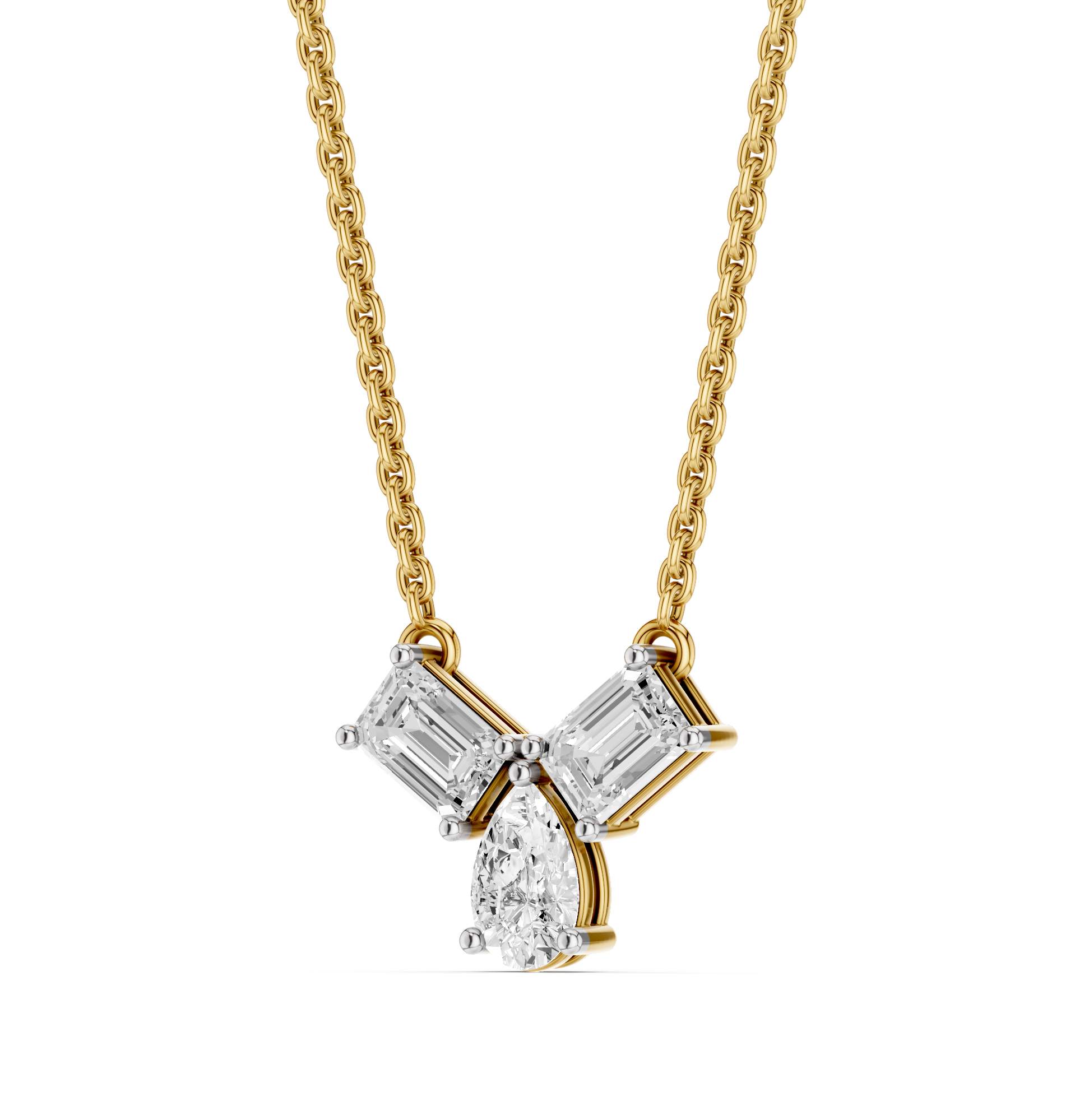 The Elarique Duo Diamond Pendant